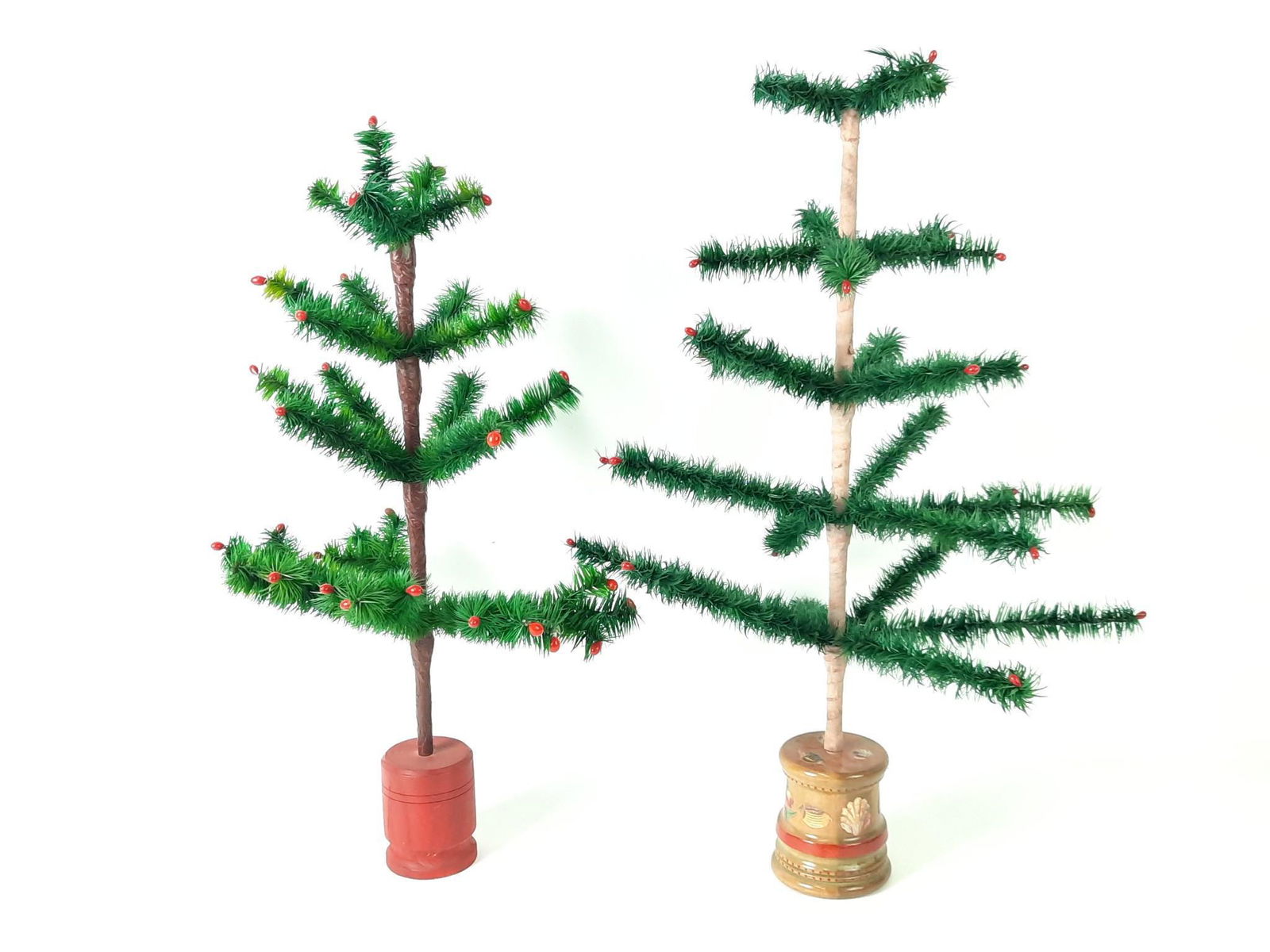 2 Vintage Feather Christmas Trees incl Old World Christmas (1 of 5)