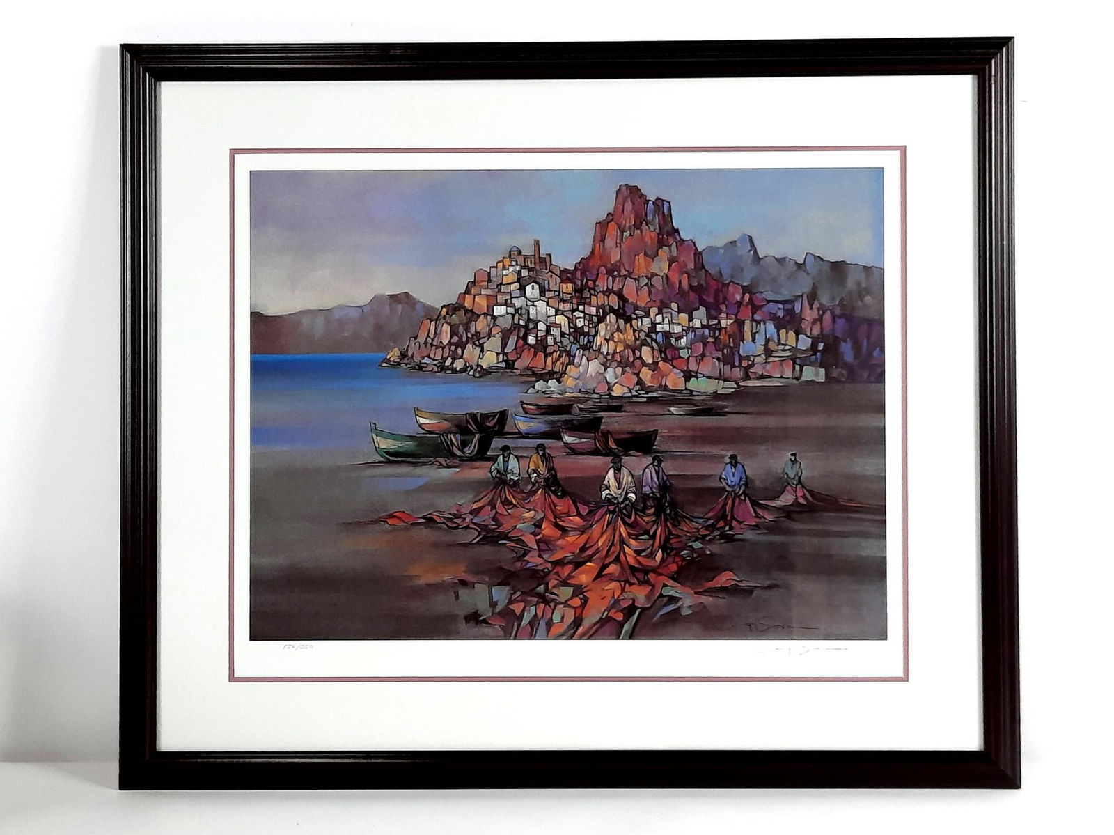 Virgil Sova "Sails" Ltd Ed Print: Born in Greensburg, Pennsylvania, Virgil Sova studied painting and design at Carnegie Mellon University, The Art Institute of Pittsburgh, and The Cleveland Institute of Art. His work has been exhibite