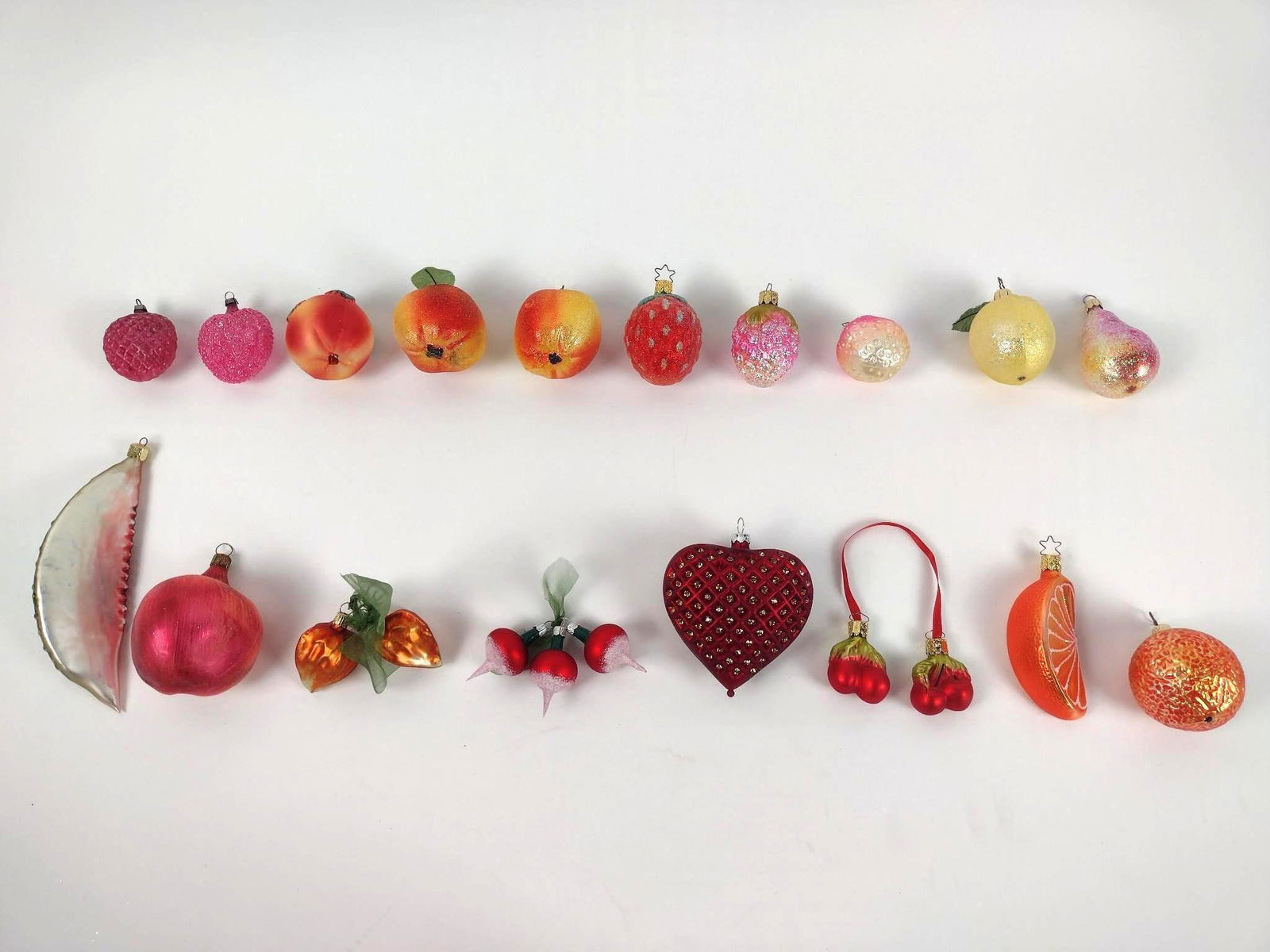 18 Pc Fruit Christmas Ornaments incl Old World Christmas (1 of 7)