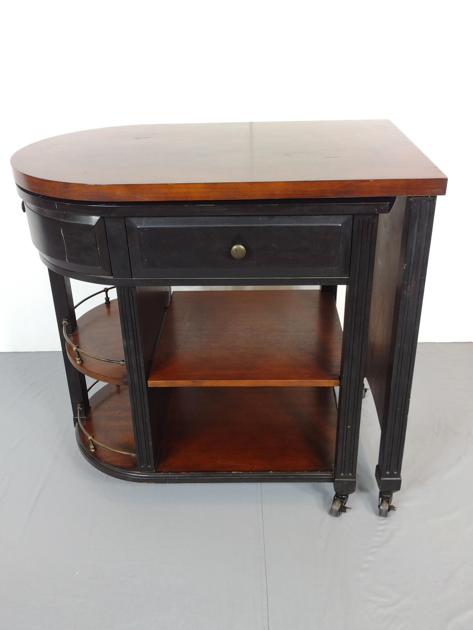 Rolling Kitchen Island With Extension (1 of 10)