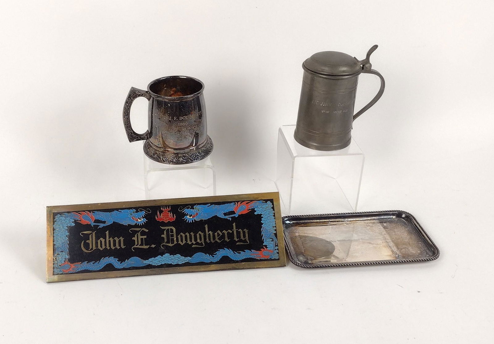 4 Pcs Pewter incl Mug (1 of 9)