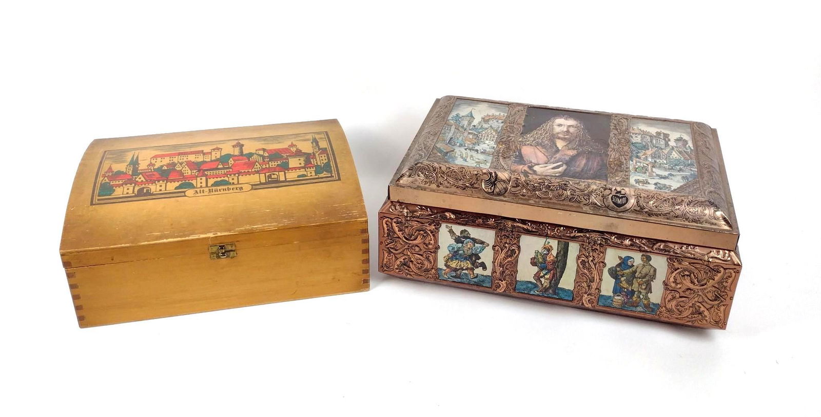 2 Vintage Biscuit Boxes incl E. Otto Schmidt and Nuremberg (1 of 11)