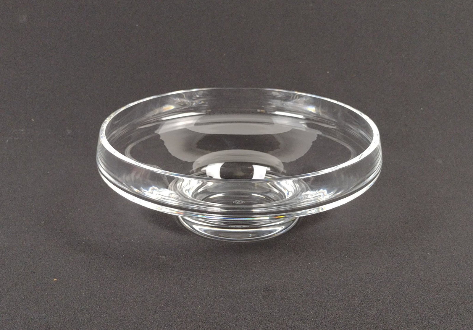 Baccarat Fruit Bowl: 8-3/4" diameter x 3-1/4" high. MEG From the estate of Robert Harman. IMPORTANT: Before bidding, please read the terms and conditions. When you registered for the auction you agreed to these terms and 