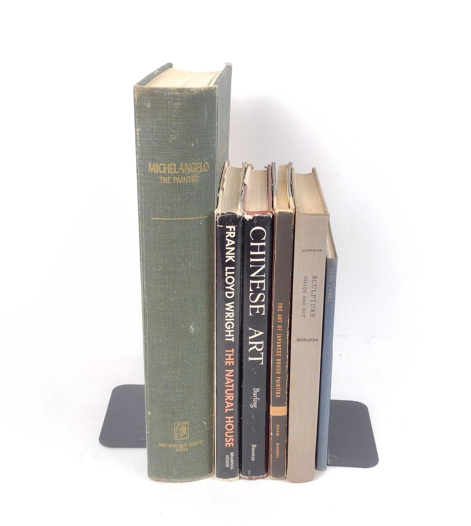 6 Art Books incl Michelangelo: Also includes Chinese Art, The Natural House, Franz Marc, Sculpture Inside & Out, and The Art of Japanese Brush Painting. MEG IMPORTANT: Before bidding, please read the terms and conditions. When you