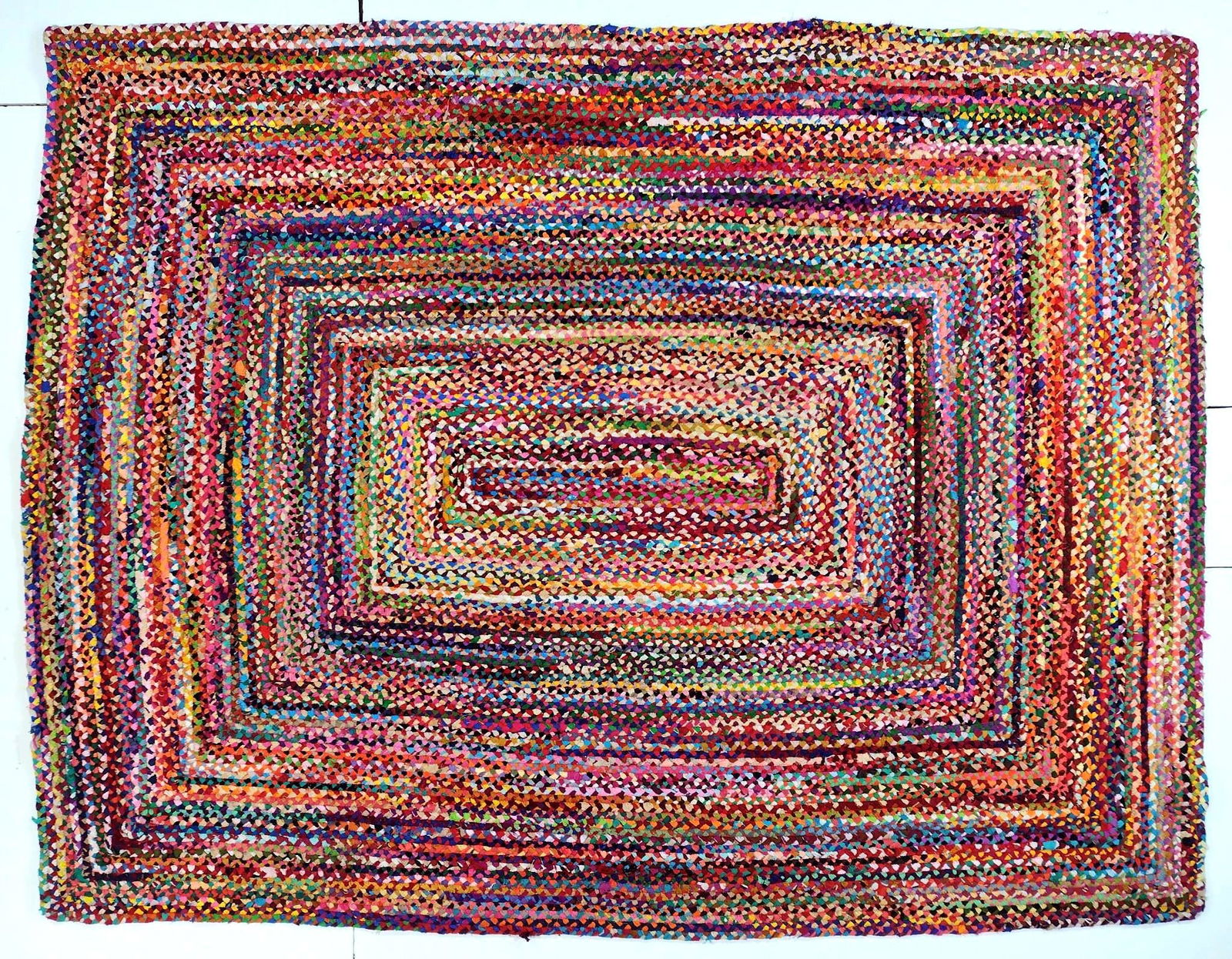 Vibrant Braided Room Size Rug (1 of 3)