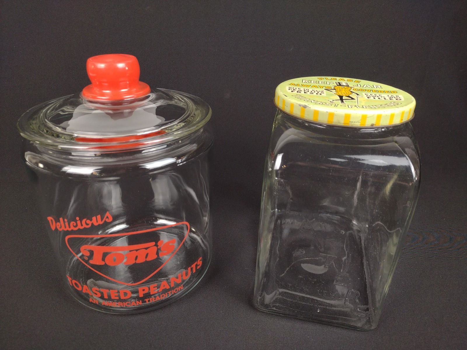 2 Peanut Advertising Canisters Incl Planters (1 of 3)