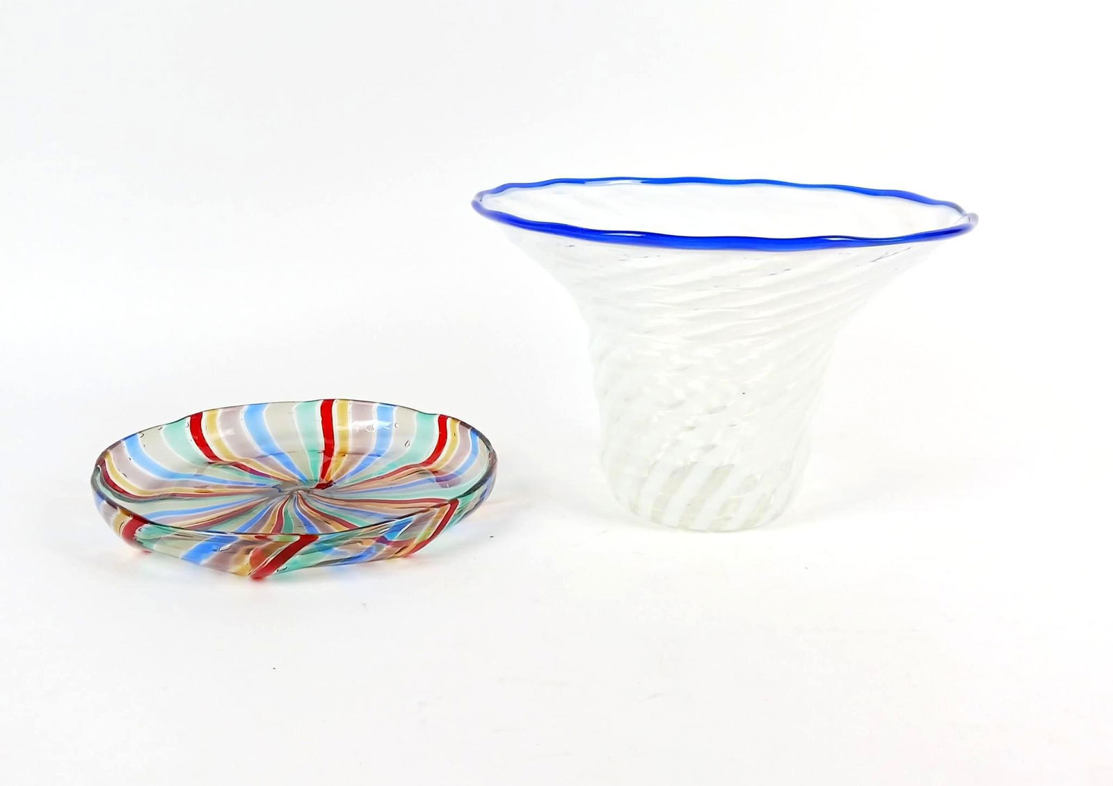 2 Pcs Art Glass incl Bowl (1 of 3)