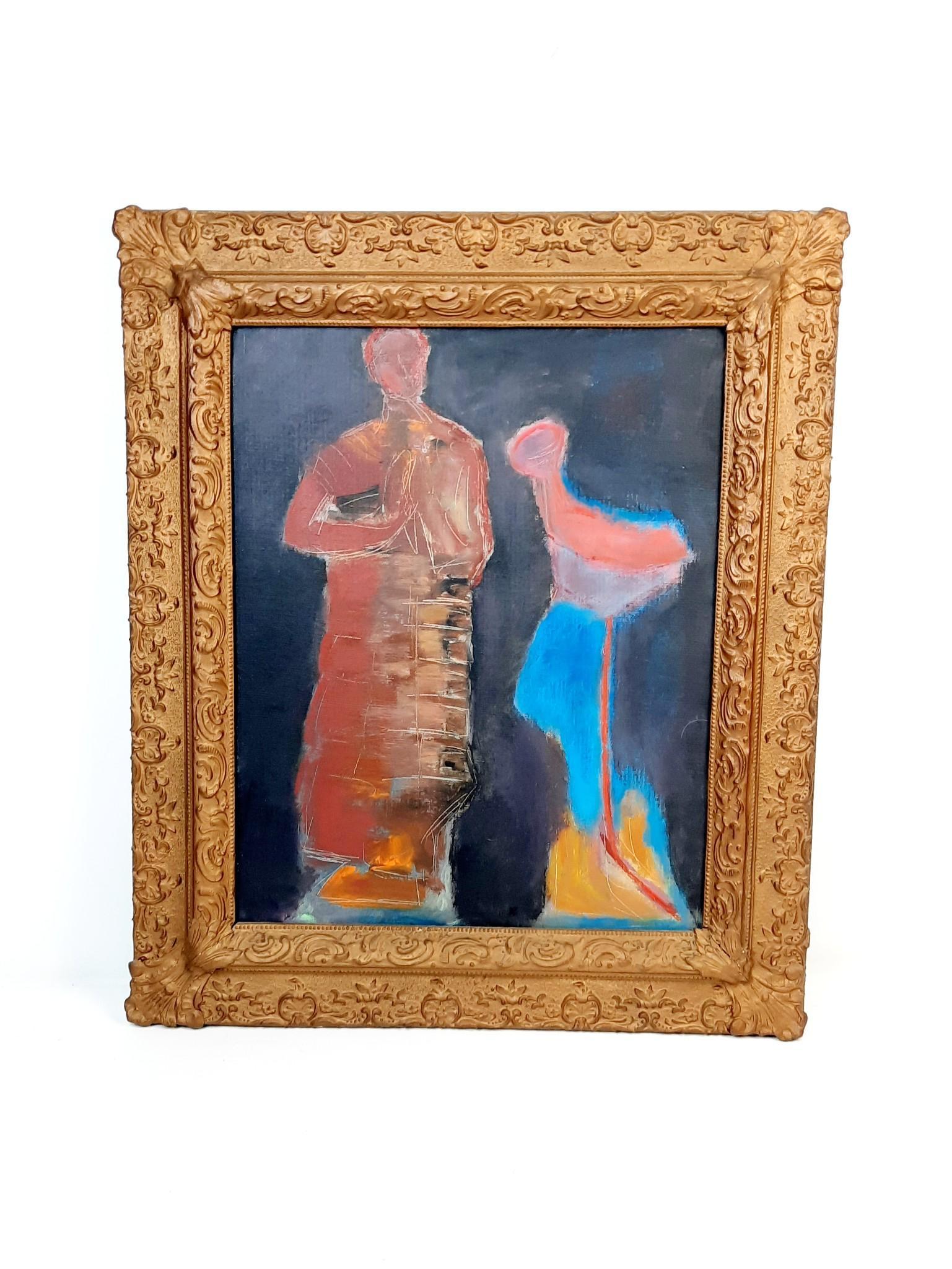 Raymonde Desabres 2 Fuigures Painting: Raymonde "RÃ©" DÃ©sabres Plaut (1925-2020) was a long-respected Harrisburg artist and an active member of the Art Association of Harrisburg. Born in France, where she aided the French Resistance a