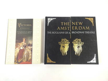 Broadway Theatre and Queen Victoria Books: Includes Victoria by Deborah Jaffe and The New Amsterdam by Mary Henderson. EL From the estate of Robert Harman. IMPORTANT: Before bidding, please read the terms and conditions. When you registered fo