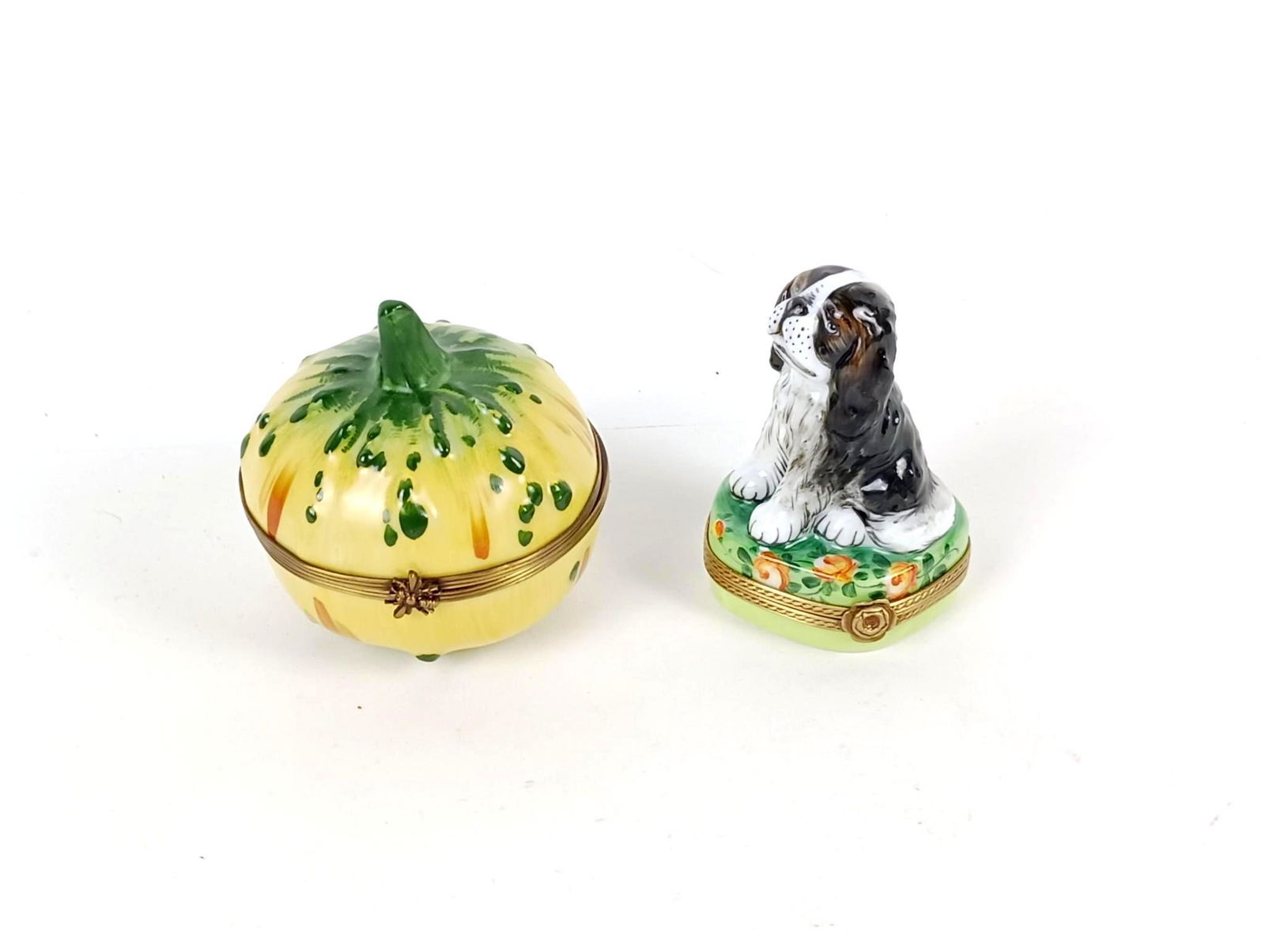 2 Limoges Trinket Boxes incl Dog (1 of 8)