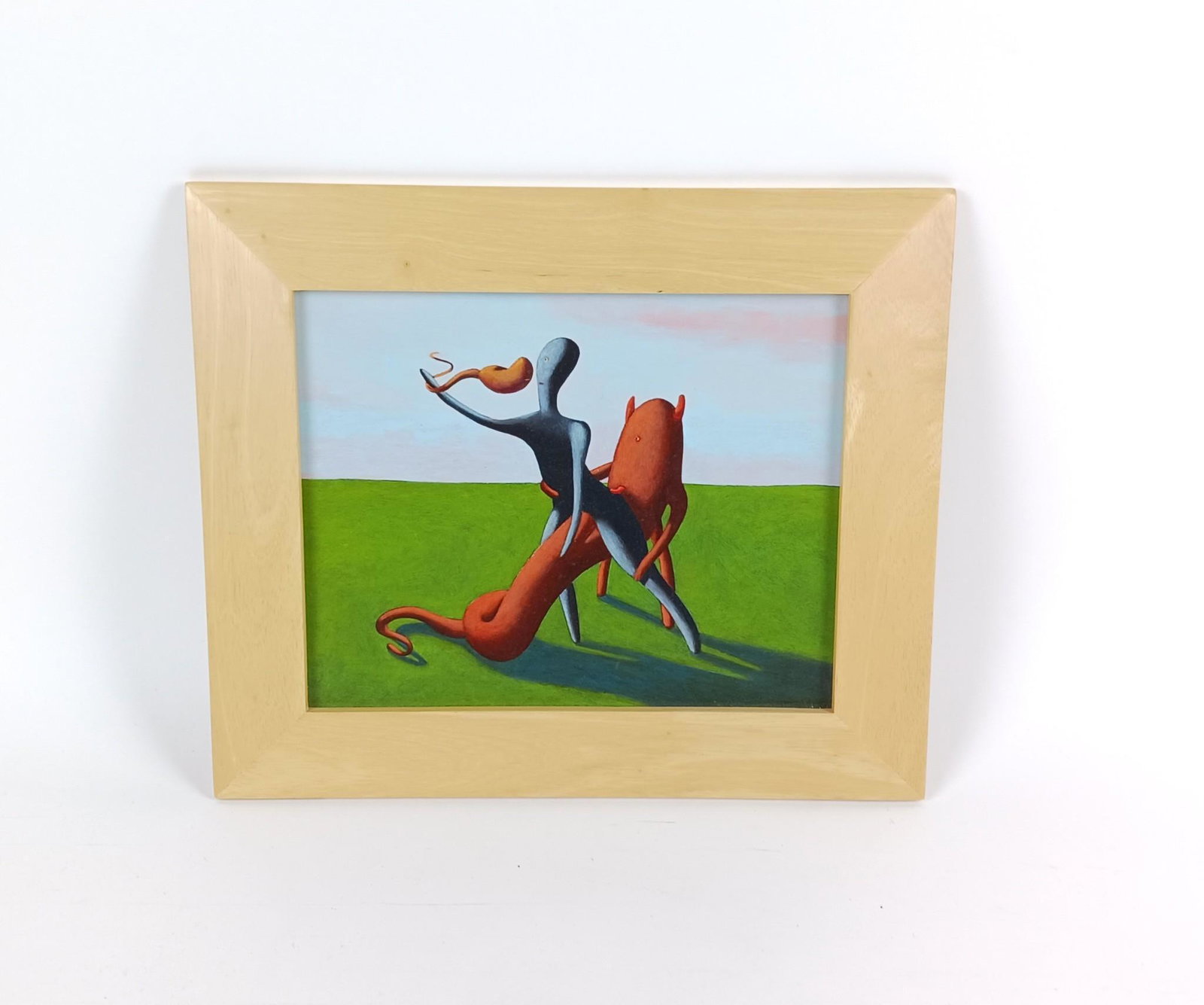 Anthony Ciambella Surrealism Painting: Unsigned. Ciambella has been teaching at PAFA for over 25 years. He works as a painter, sculptor, photographer, mixed media and digital artist. He has exhibited works in group and solo exhibitions thr
