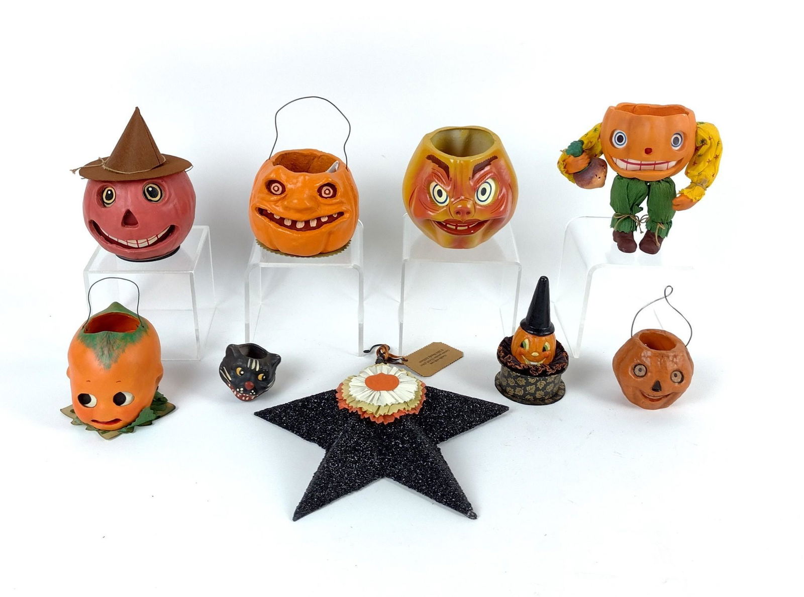9 Pcs Halloween Decorations Incl Jack O Lantern (1 of 10)