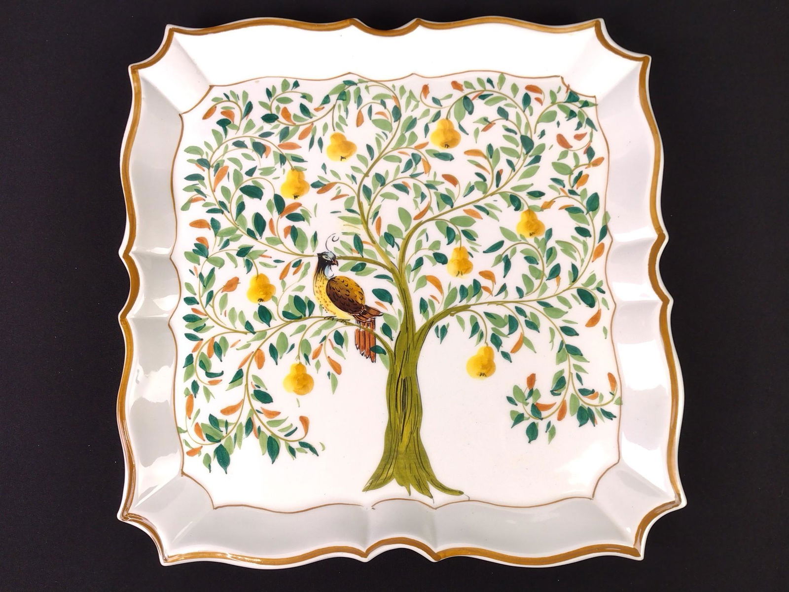 Italian Ceramic Pheasant Platter (1 of 3)