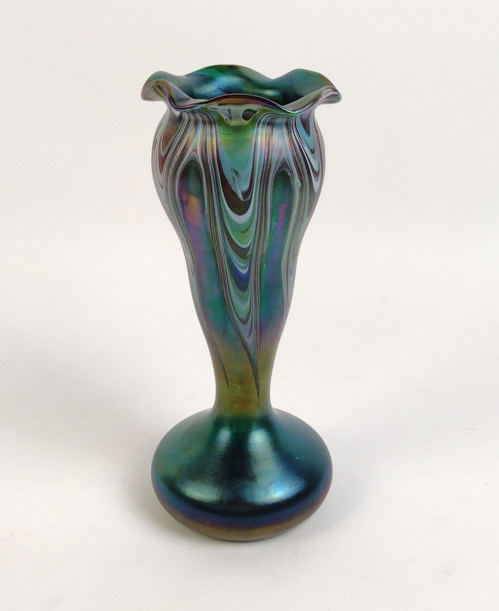 Josef Rindskopf Feather Pulled Vase (1 of 2)