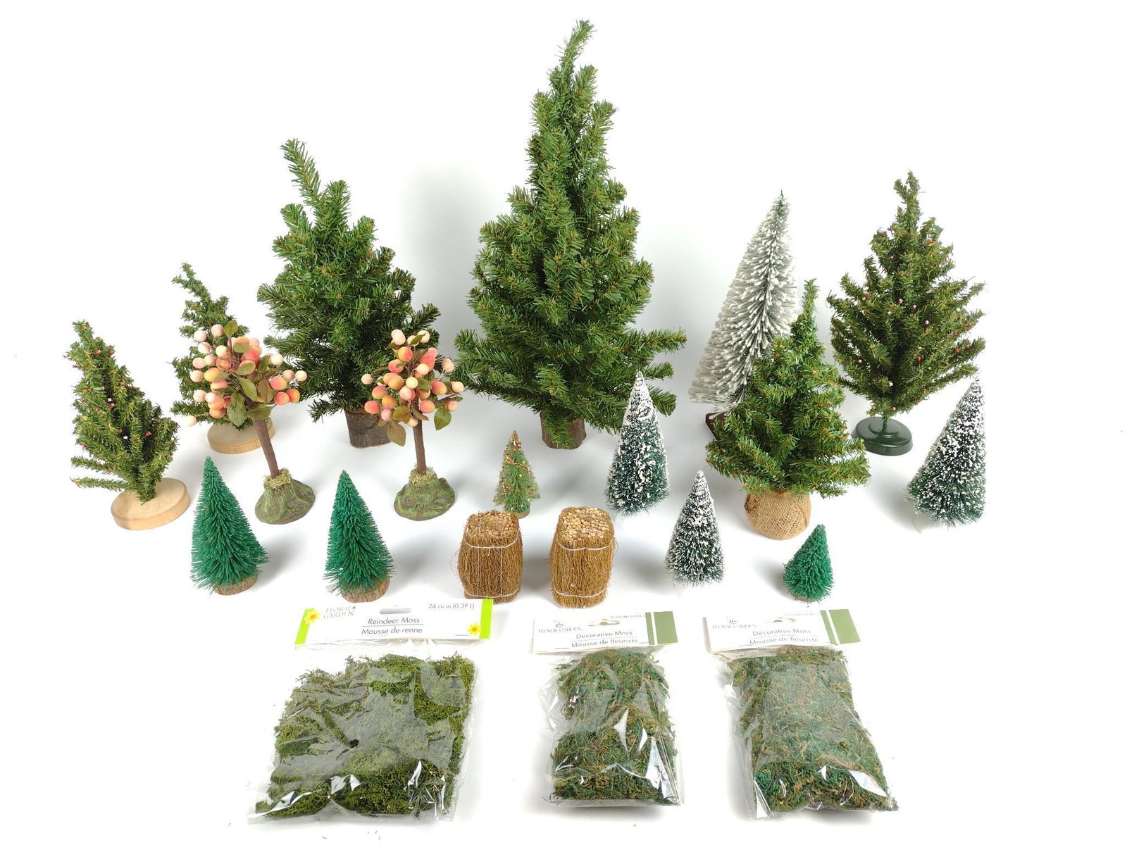 21 Train Trees And Shrubs Accessories: 3-1/4" to 19" high. MG. From the estate of Robert Harman. IMPORTANT: Before bidding, please read the terms and conditions. When you registered for the auction you agreed to these terms and will be req
