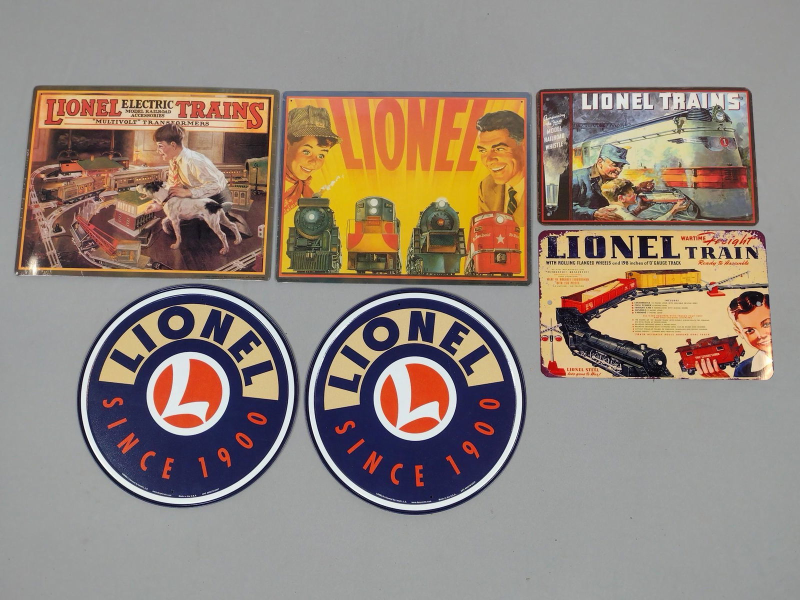 6 Train Signs Incl Lionel (1 of 4)