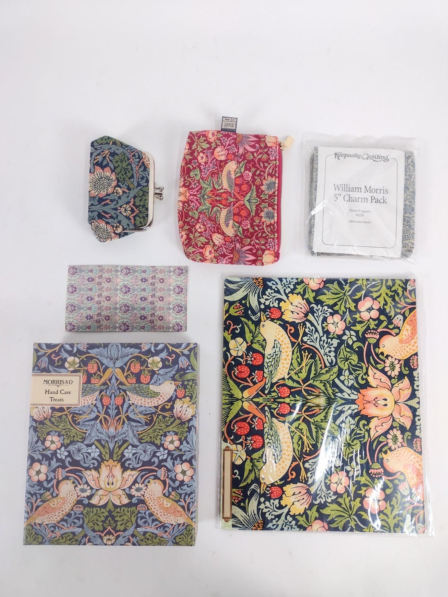 6 William Morris Articles incl Coins Purse: Also includes folders, hand cream set. EL IMPORTANT: Before bidding, please read the terms and conditions. When you registered for the auction you agreed to these terms and will be required to comply