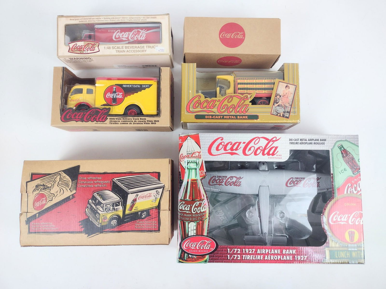 6 Die Cast Coca Cola Trucks (1 of 2)