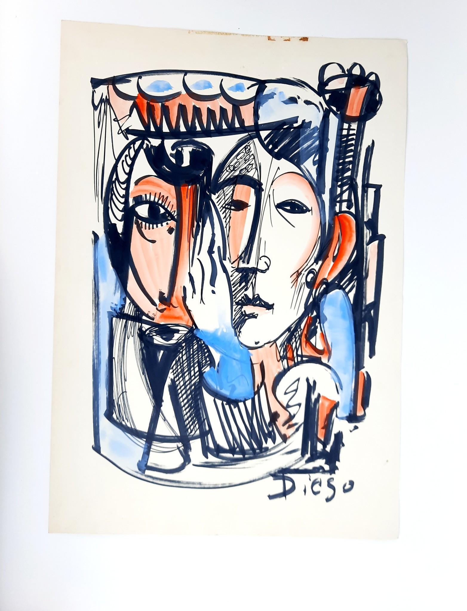 Antonio Diego Voci Portrait Watercolor (1 of 4)