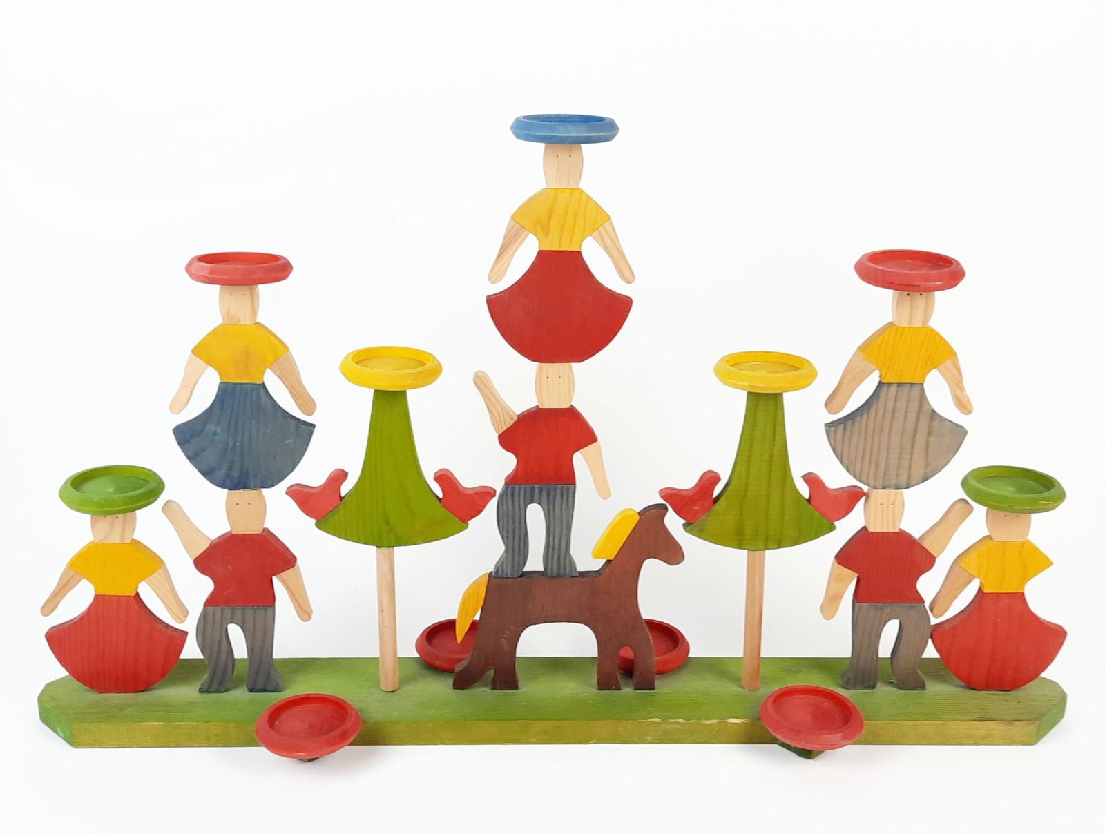 Van Horn Hayward Folk Art Candle Stand (1 of 3)