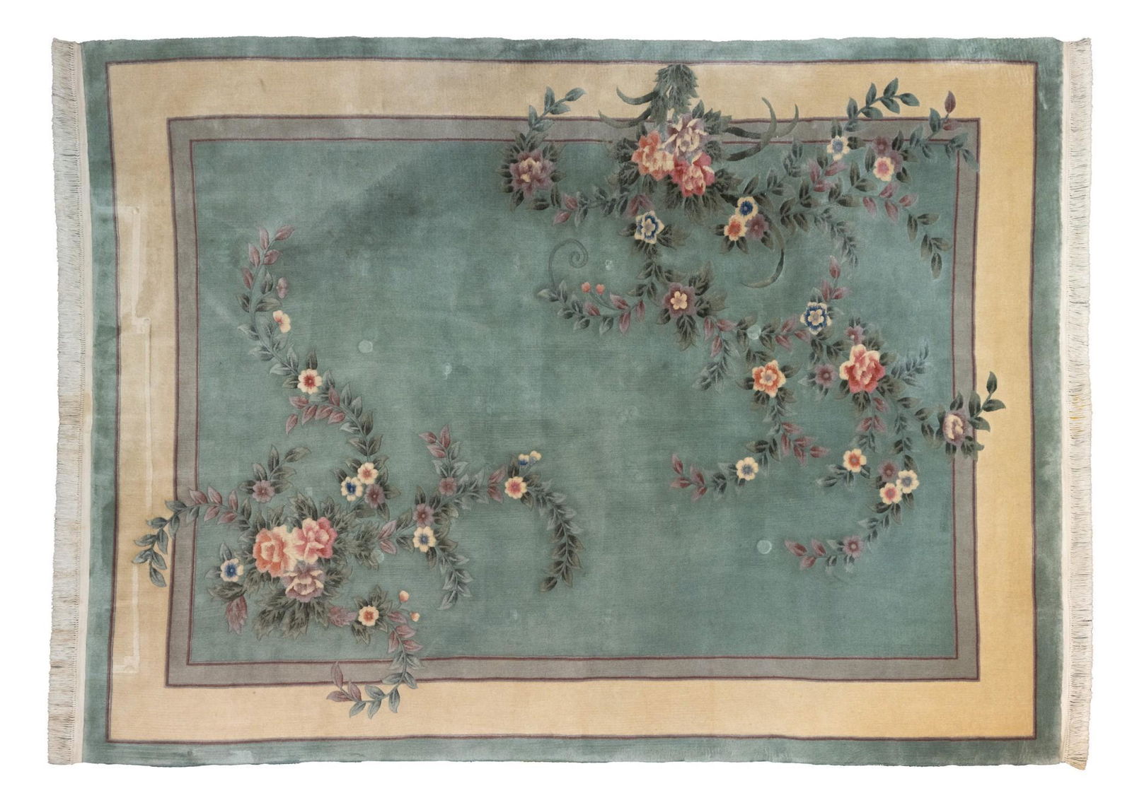 Carved Chinese Room Size Rug (1 of 6)