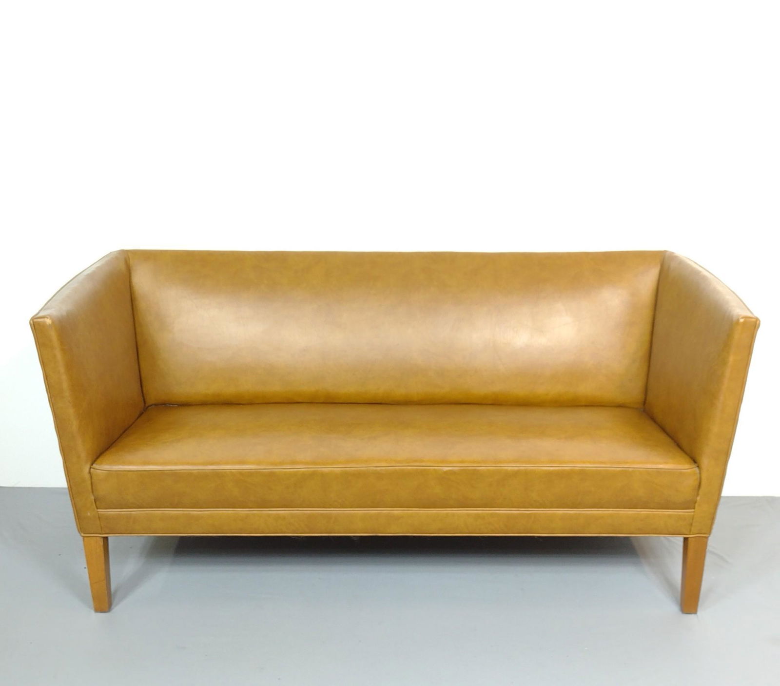 Vinyl High Arm Sofa (1 of 5)