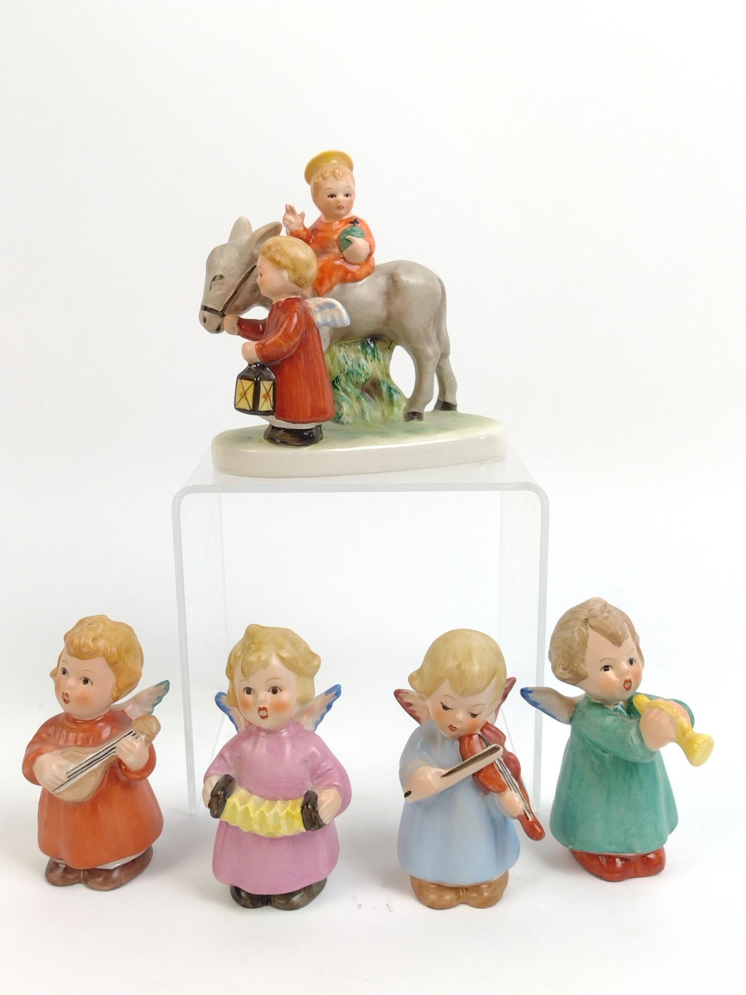 5 Goebel Figurines Incl Jesus On Donkey (1 of 3)