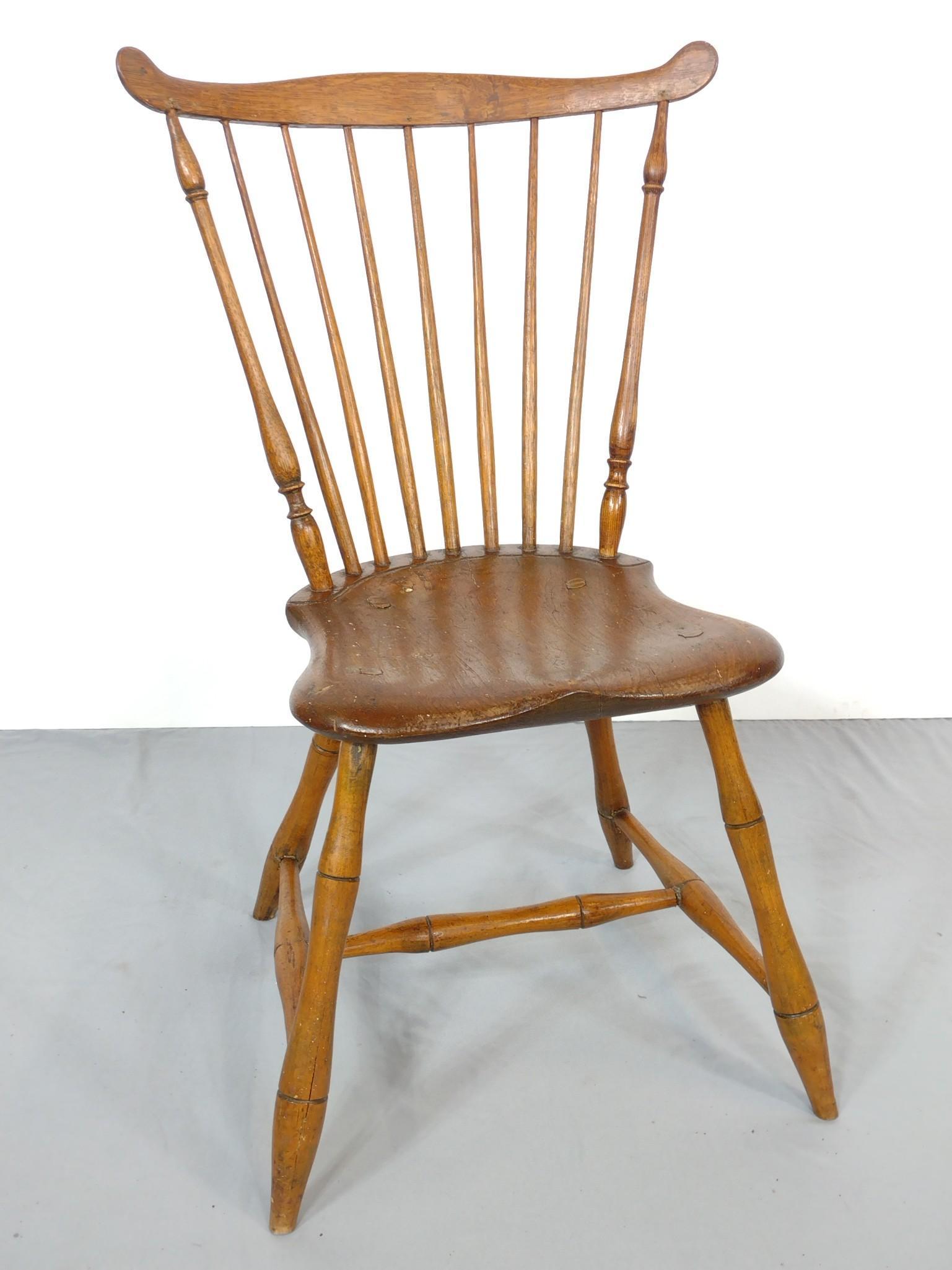 Antique Windsor Fan Back Side Chair (1 of 6)