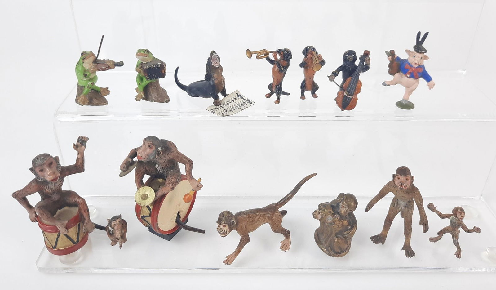 14 Musical Miniature Vienna Bronze Figurines (1 of 2)