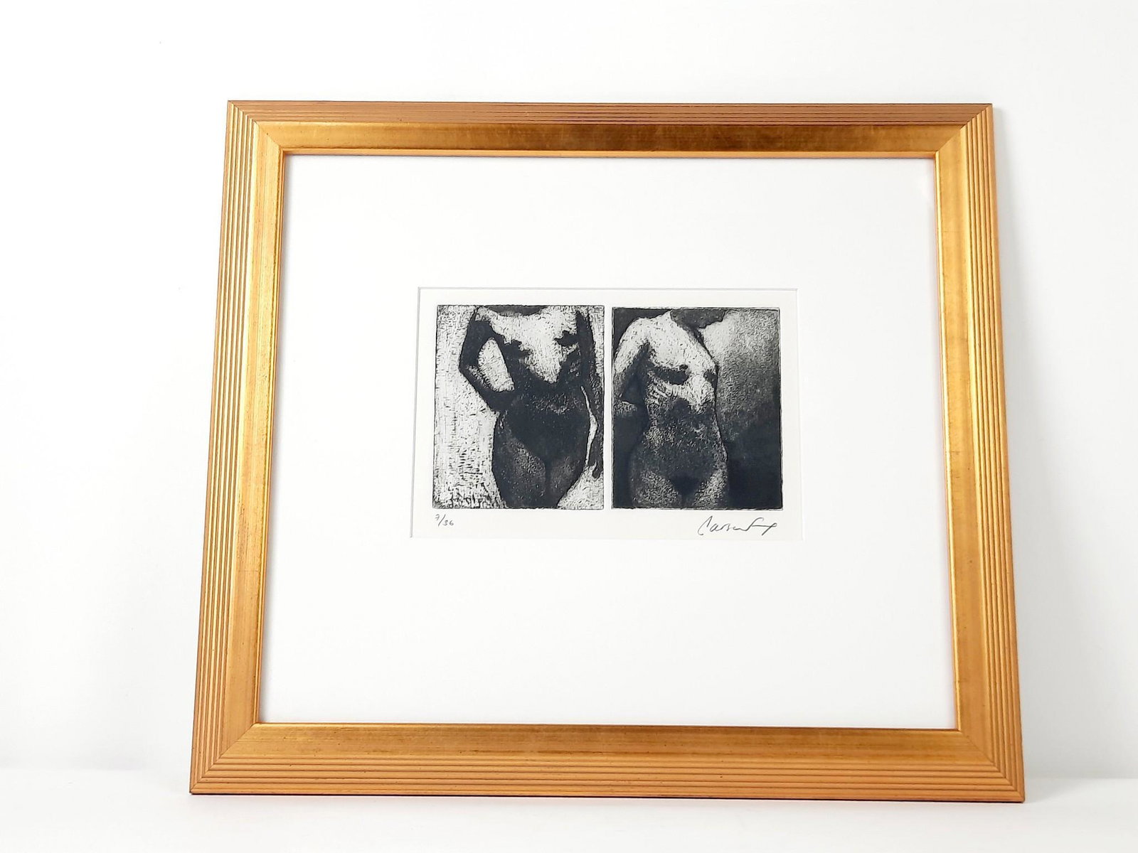Carson Fox Nude Woman Ltd Ed 7 / 36 Print: Also known as Carson Fox Blackburn. Carson Fox received her MFA from Mason Gross School of the Arts at Rutgers University, her BFA from University of Pennsylvania, and a four-year studio certificate f