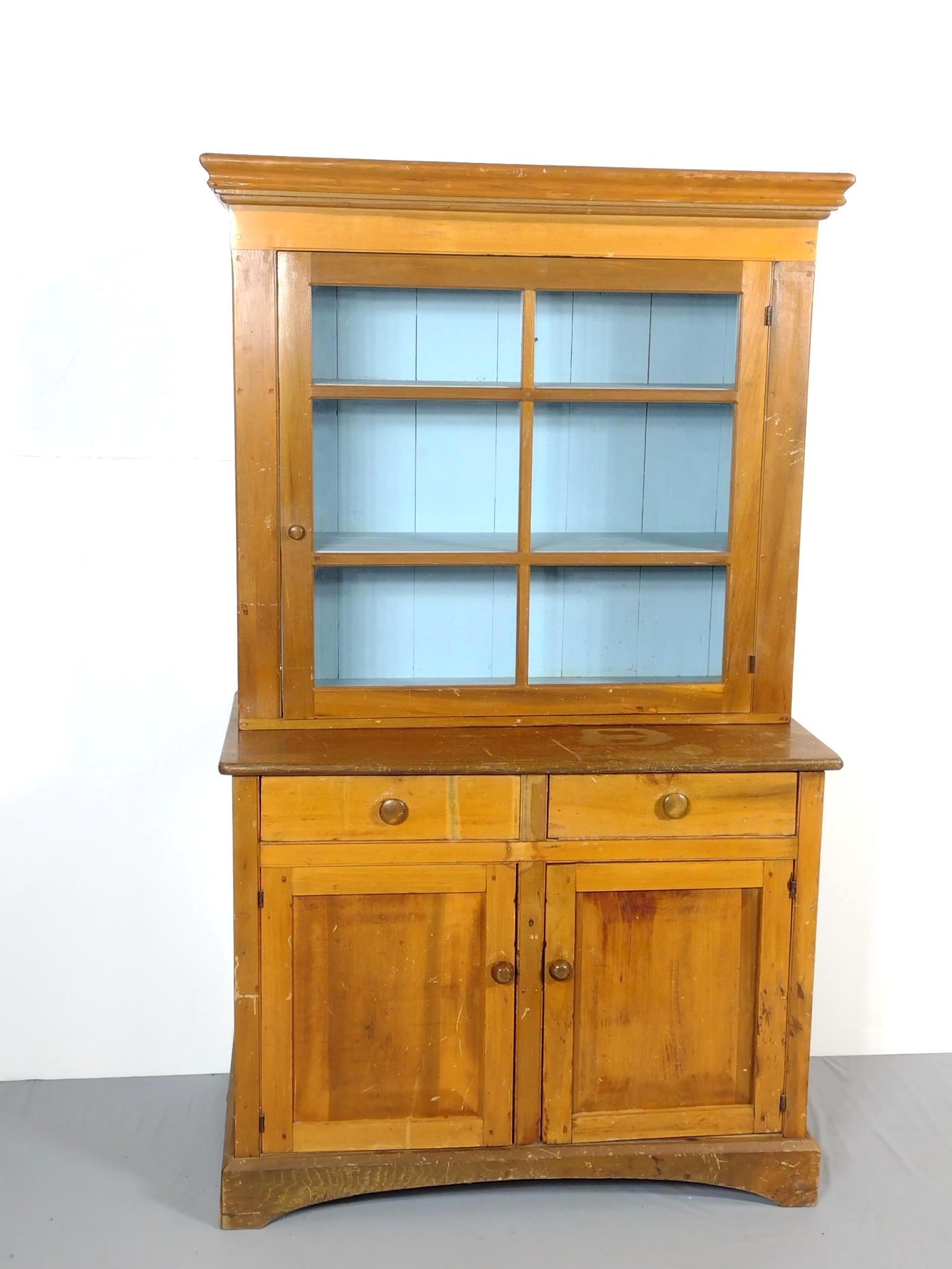 Antique Step Back Cupboard (1 of 11)