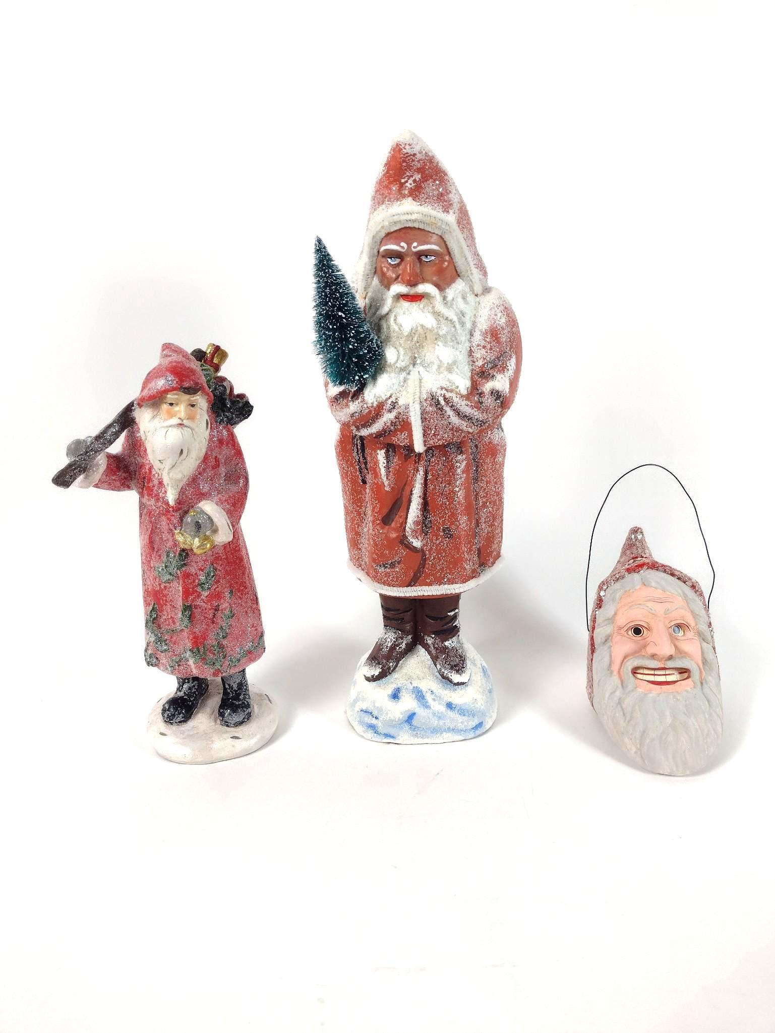 3 Ceramic Santa Figurines Incl Ralph Giguere (1 of 5)