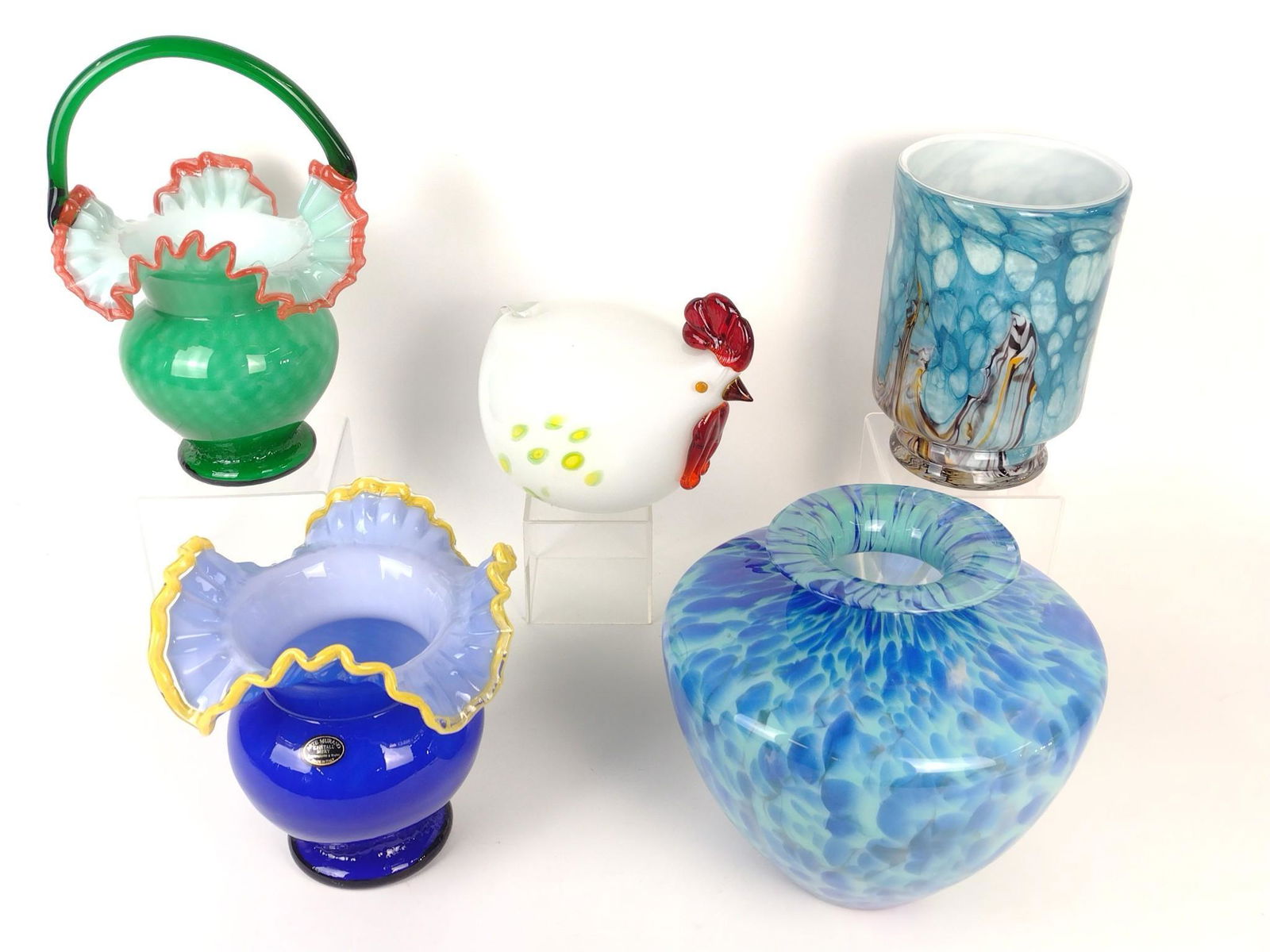 5 Pcs Art Glass incl Murano and Rooster (1 of 17)