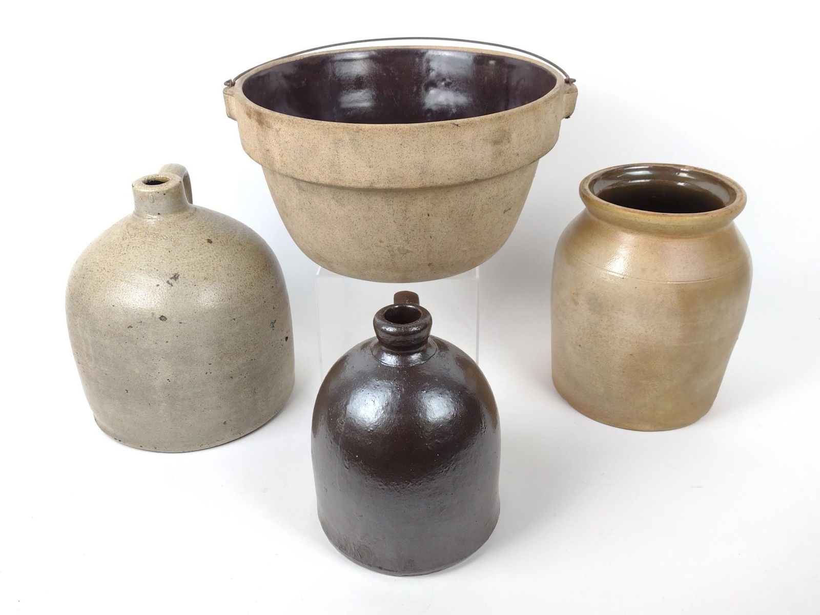 4 Pcs Stoneware Incl Cowden Jug (1 of 8)