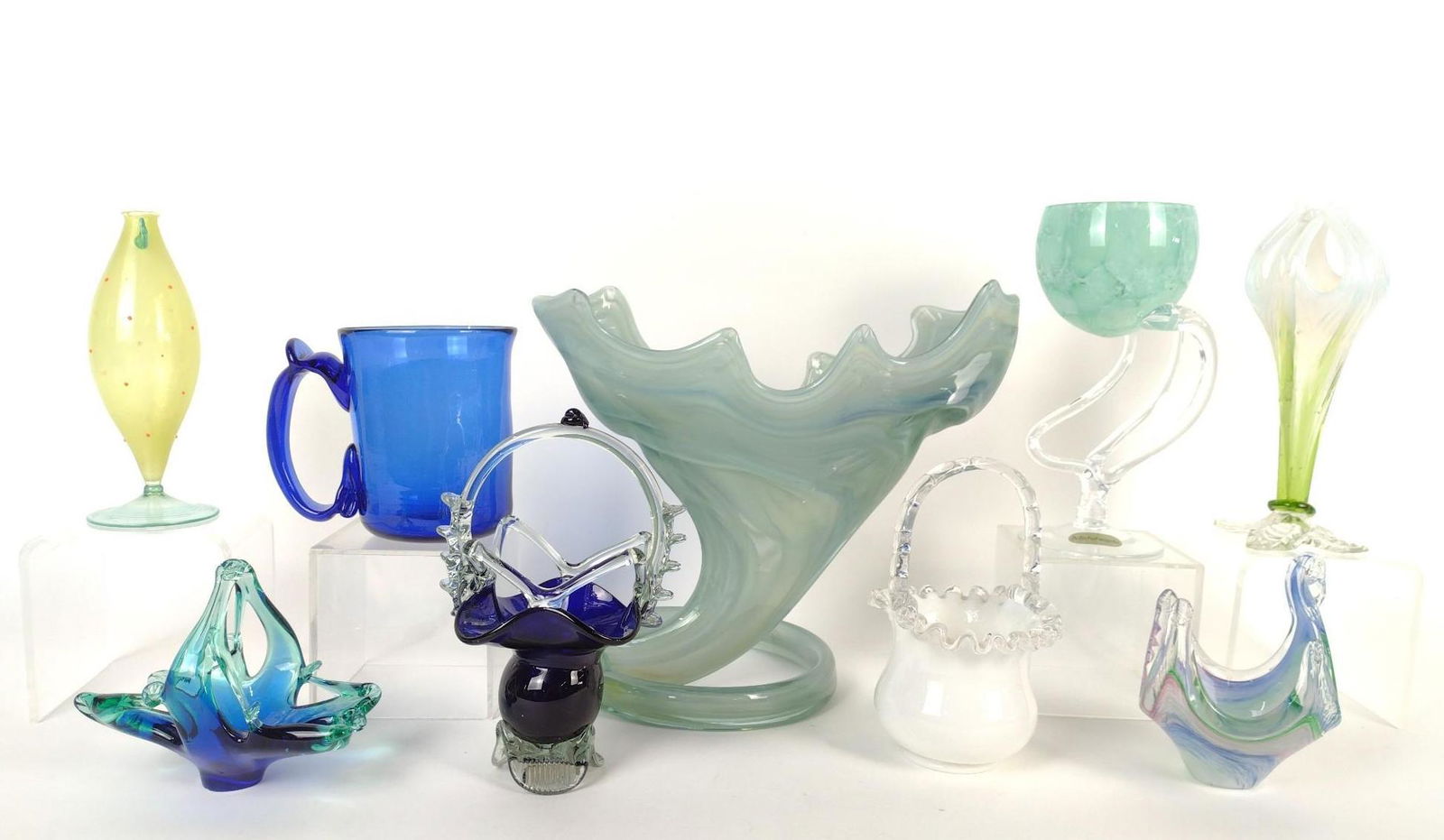 9 Pcs Art Glass incl Michelangelo (1 of 11)