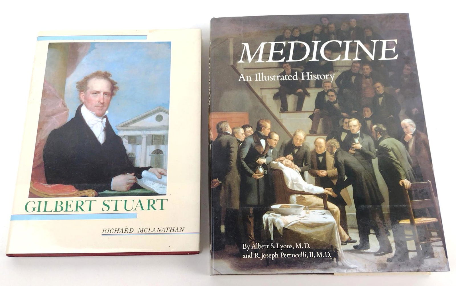 Gilbert Stuart & Medicine Books: Both hardcover. MG. IMPORTANT: Before bidding, please read the terms and conditions. When you registered for the auction you agreed to these terms and will be required to comply with them.