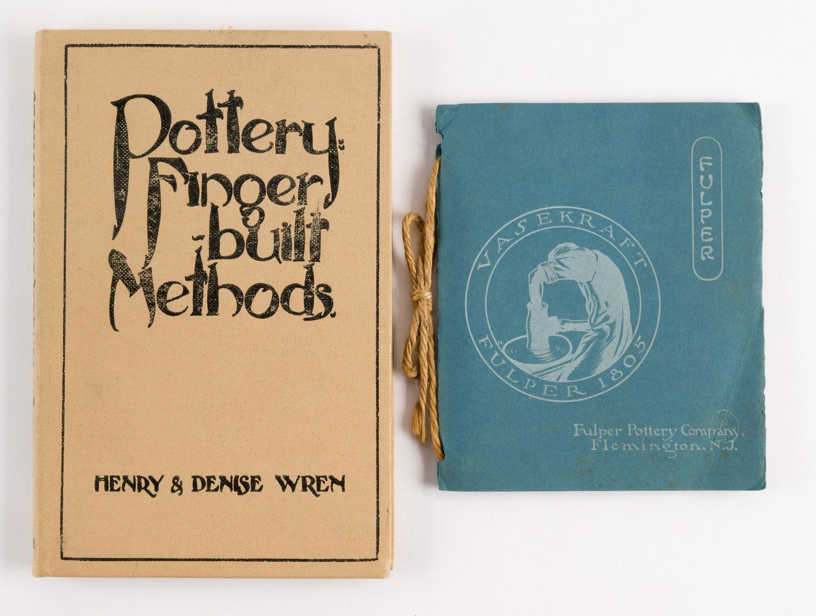 2 Books Incl. 1910s Fulper Pottery Flemington, NJ Catalog & 1932 Wren Pottery Finger-Built Methods (1 of 13)