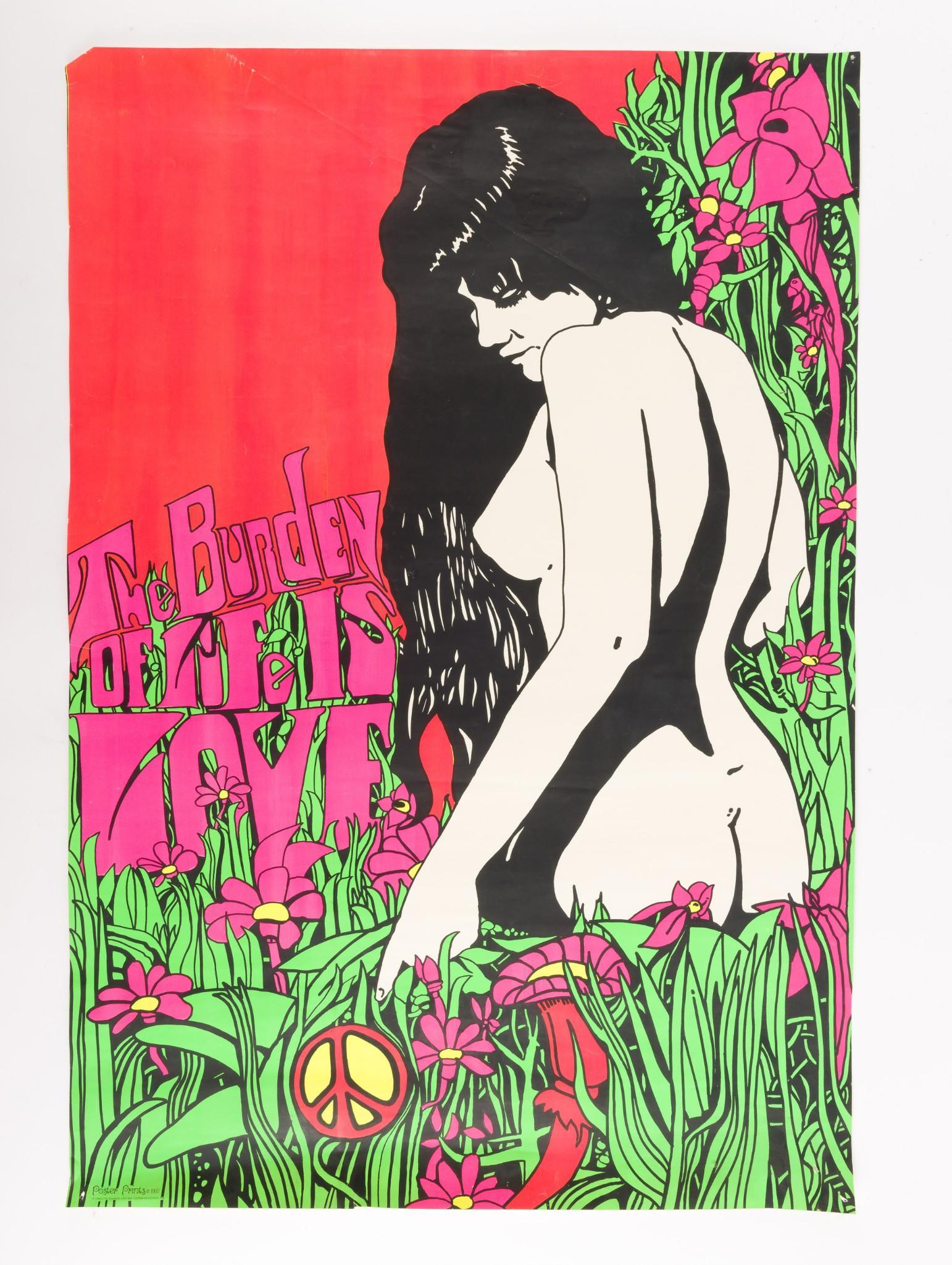 Burden of Life is Love Psychedelic Poster (1 of 2)