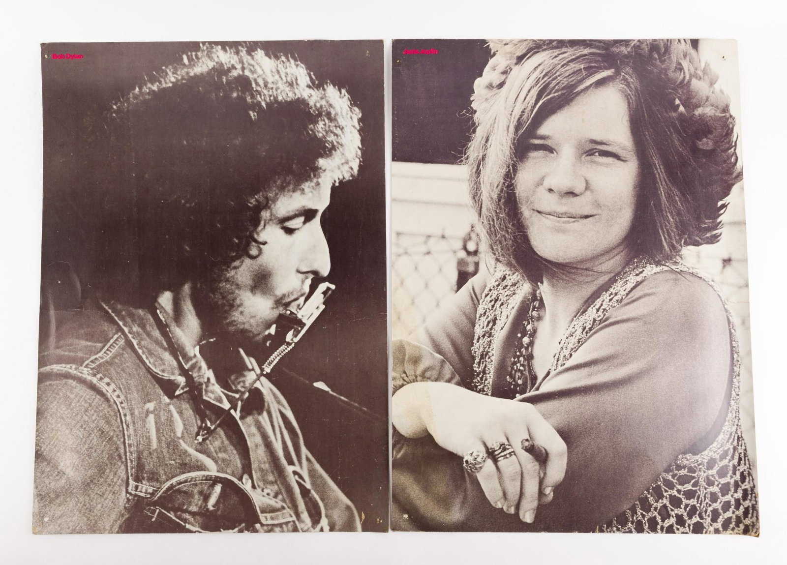 Bob Dylan Poster & Janis Joplin Poster (1 of 3)