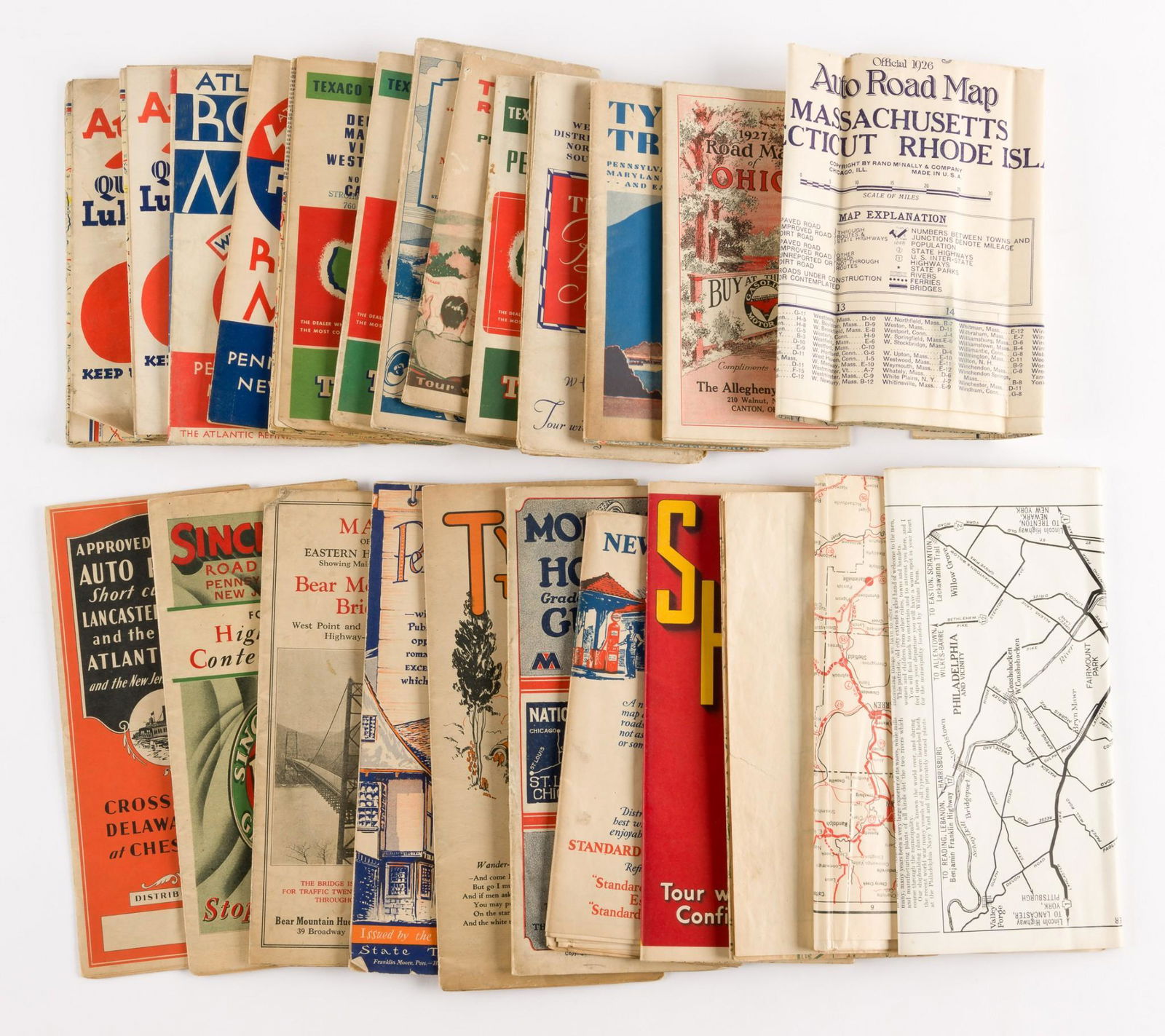 1926-38 22 Vintage Northeast U.S. Road Maps (1 of 4)