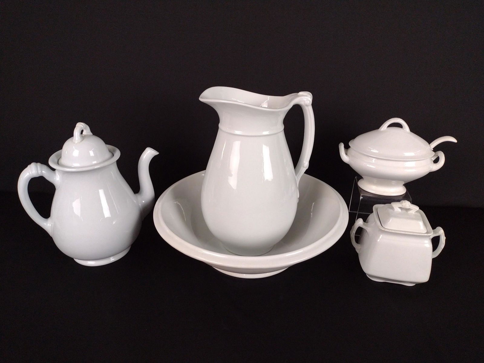 5 Pcs Ironstone Includes Wash Bowl (1 of 2)