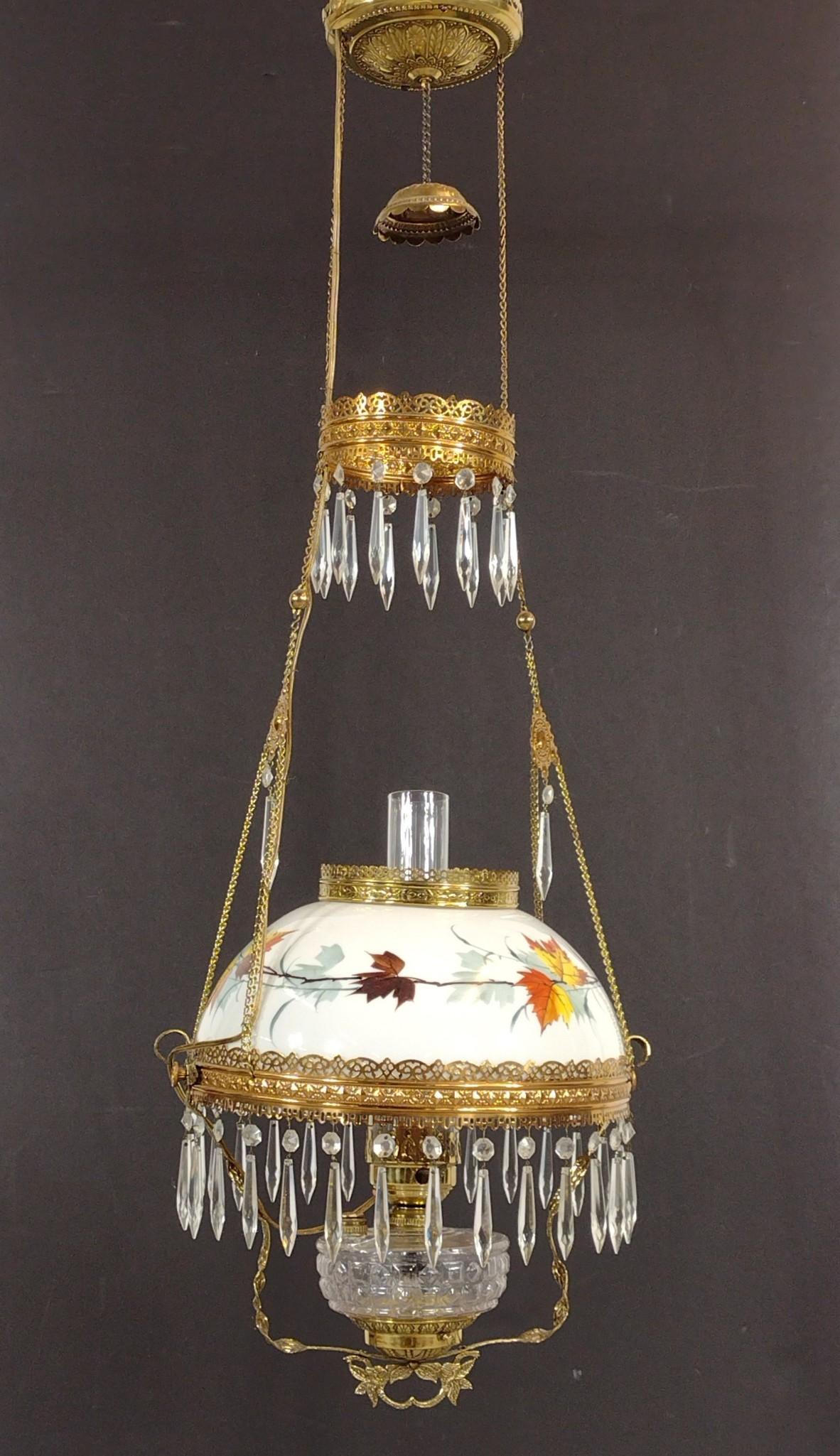 Victorian Chandelier with Glass Shade (1 of 5)