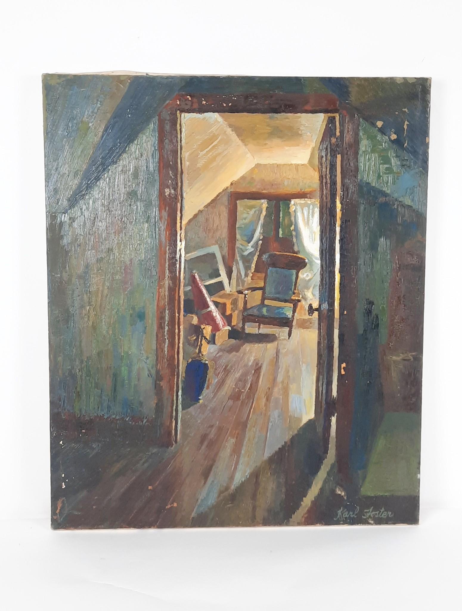Karl Foster Attic Doorway Painting (1 of 4)