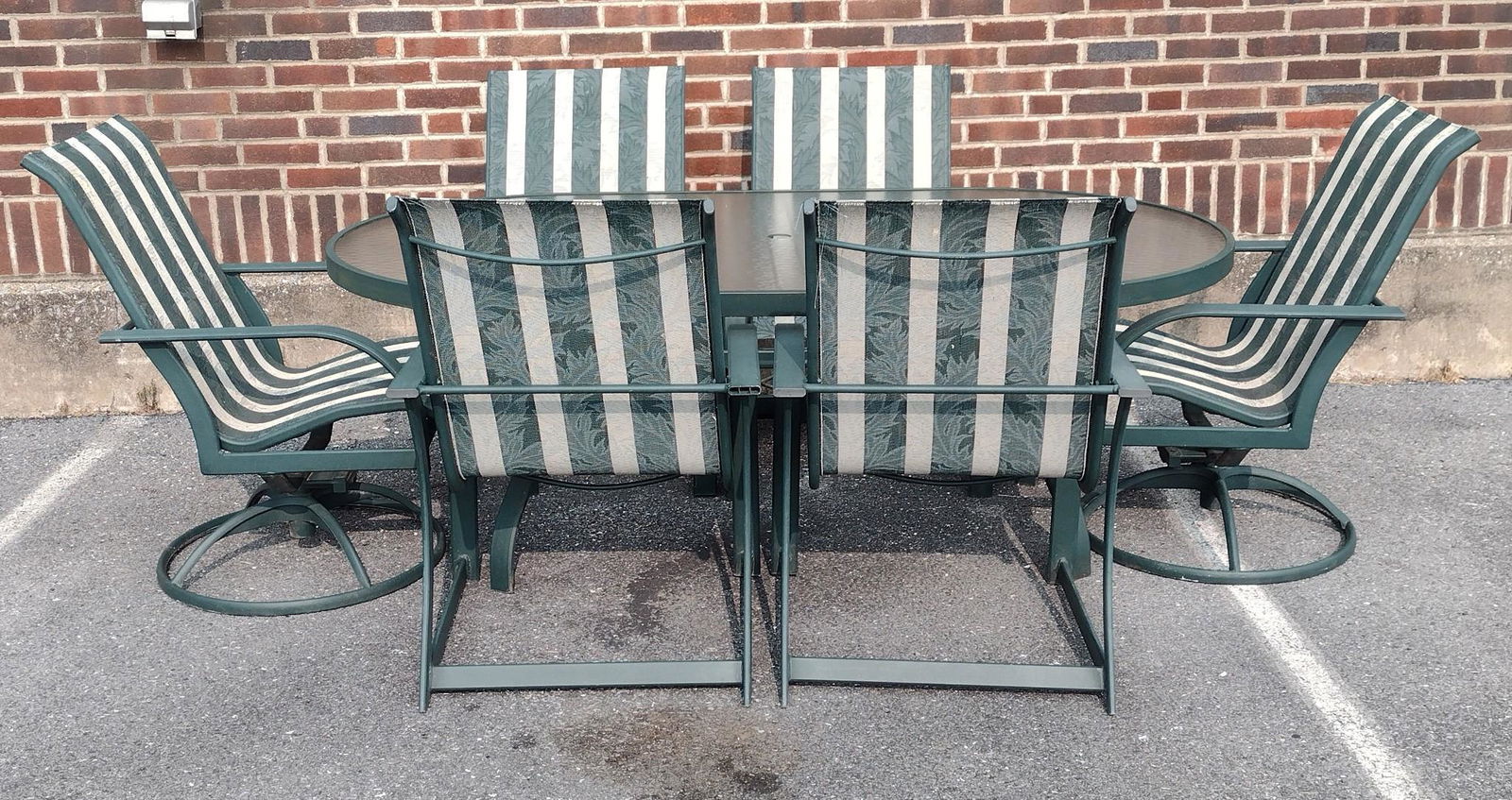 7 PC Outdoor Dining Table Set (1 of 10)