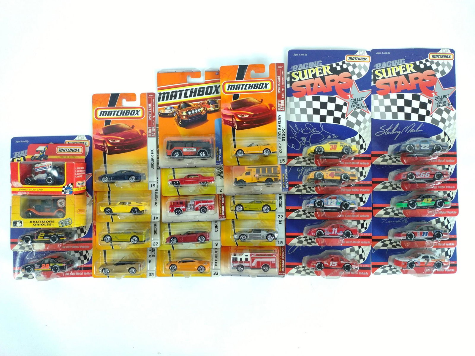 28 Matchbox Cars incl "Super Stars": All factory sealed. BC IMPORTANT: Before bidding, please read the terms and conditions. When you registered for the auction you agreed to these terms and will be required to comply with them.