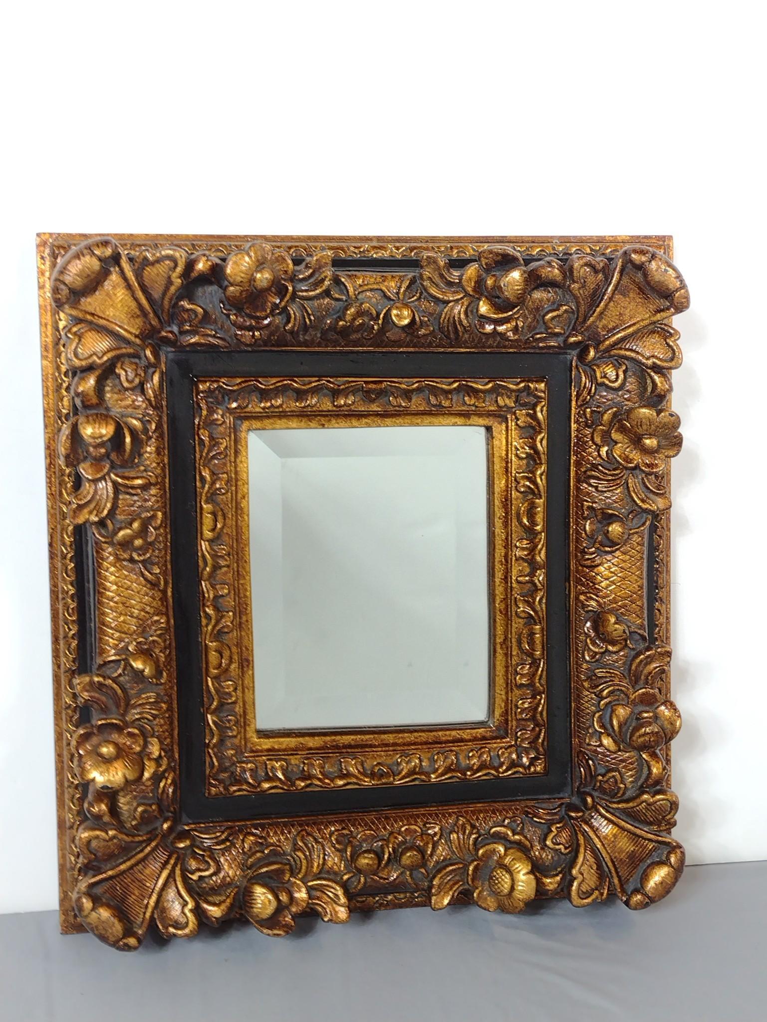 Decorative Wall Mirror: 20-1/2" high x 19-1/4" wide. MG. IMPORTANT: Before bidding, please read the terms and conditions. When you registered for the auction you agreed to these terms and will be required to comply with them