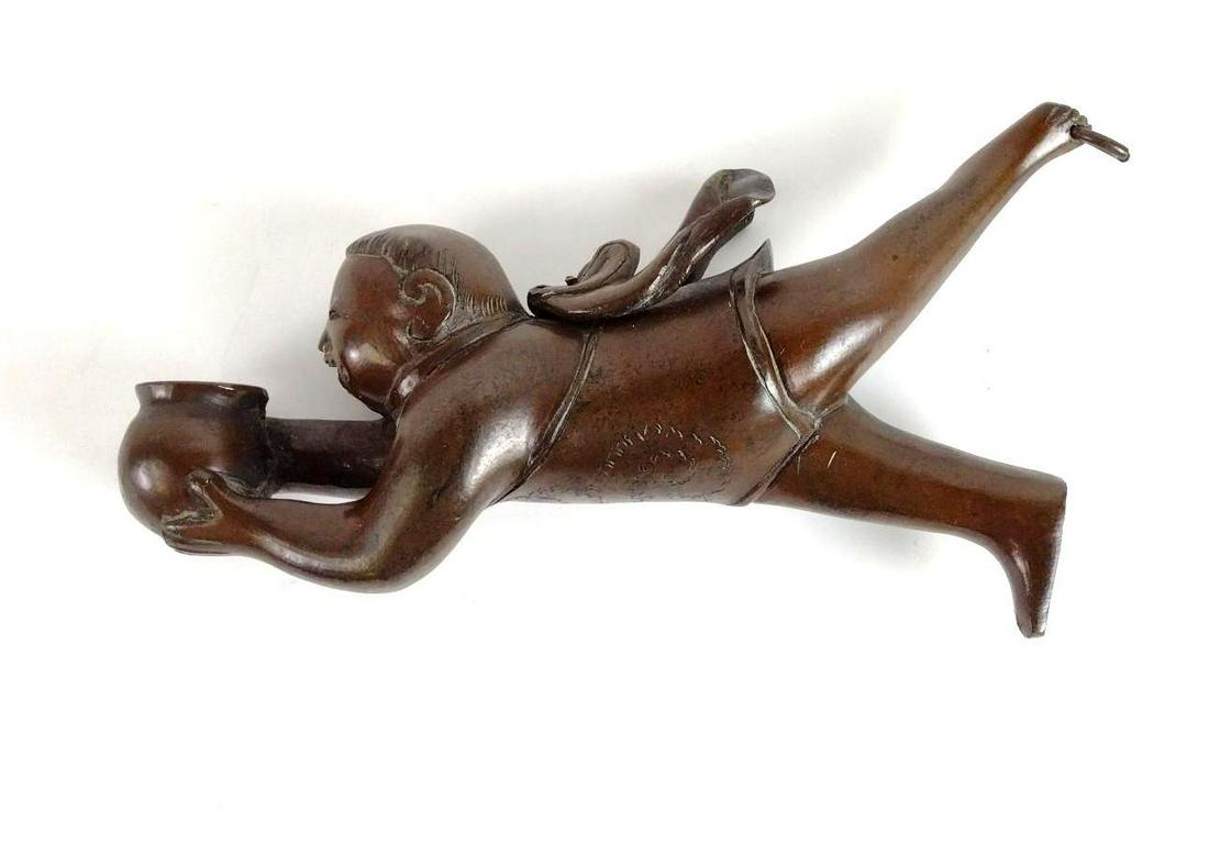 Bronze Figural Pipe (1 of 4)