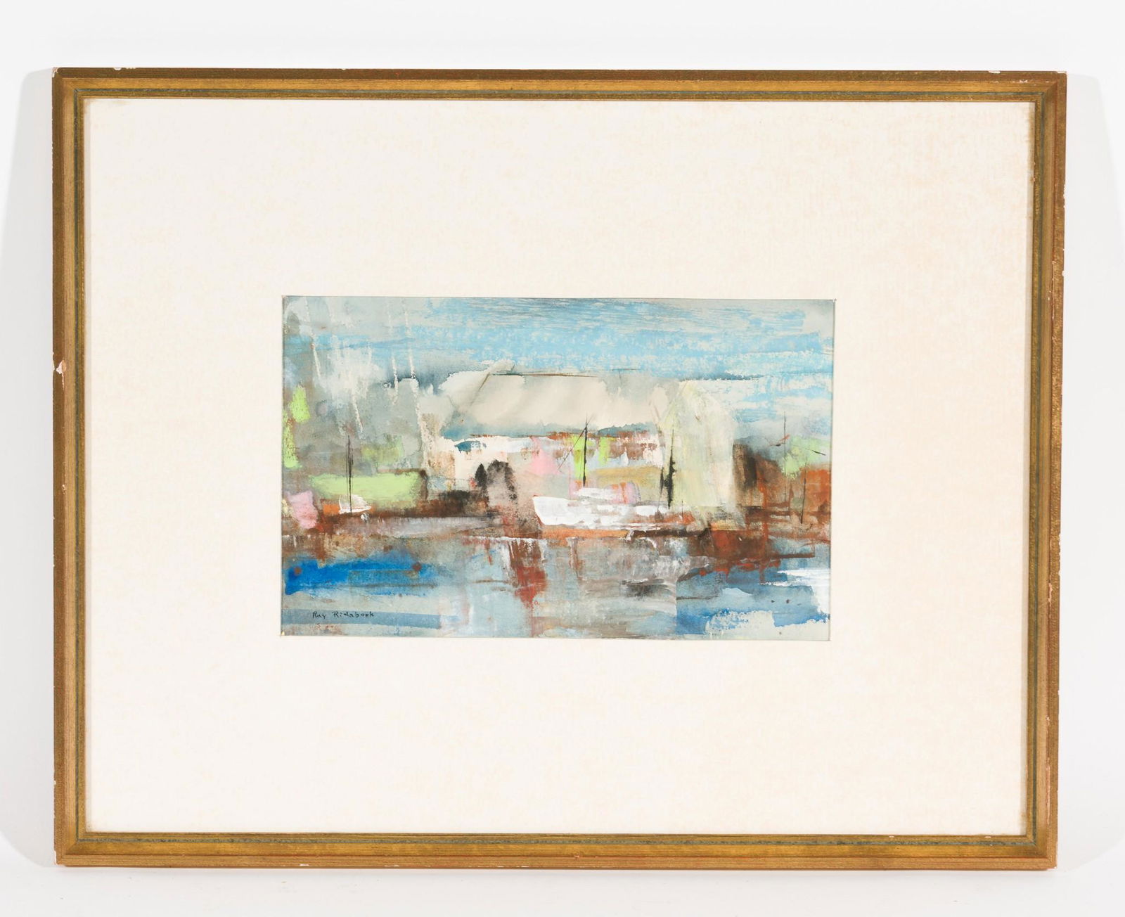 Ray Ridabock Lake Scene Painting (1 of 3)