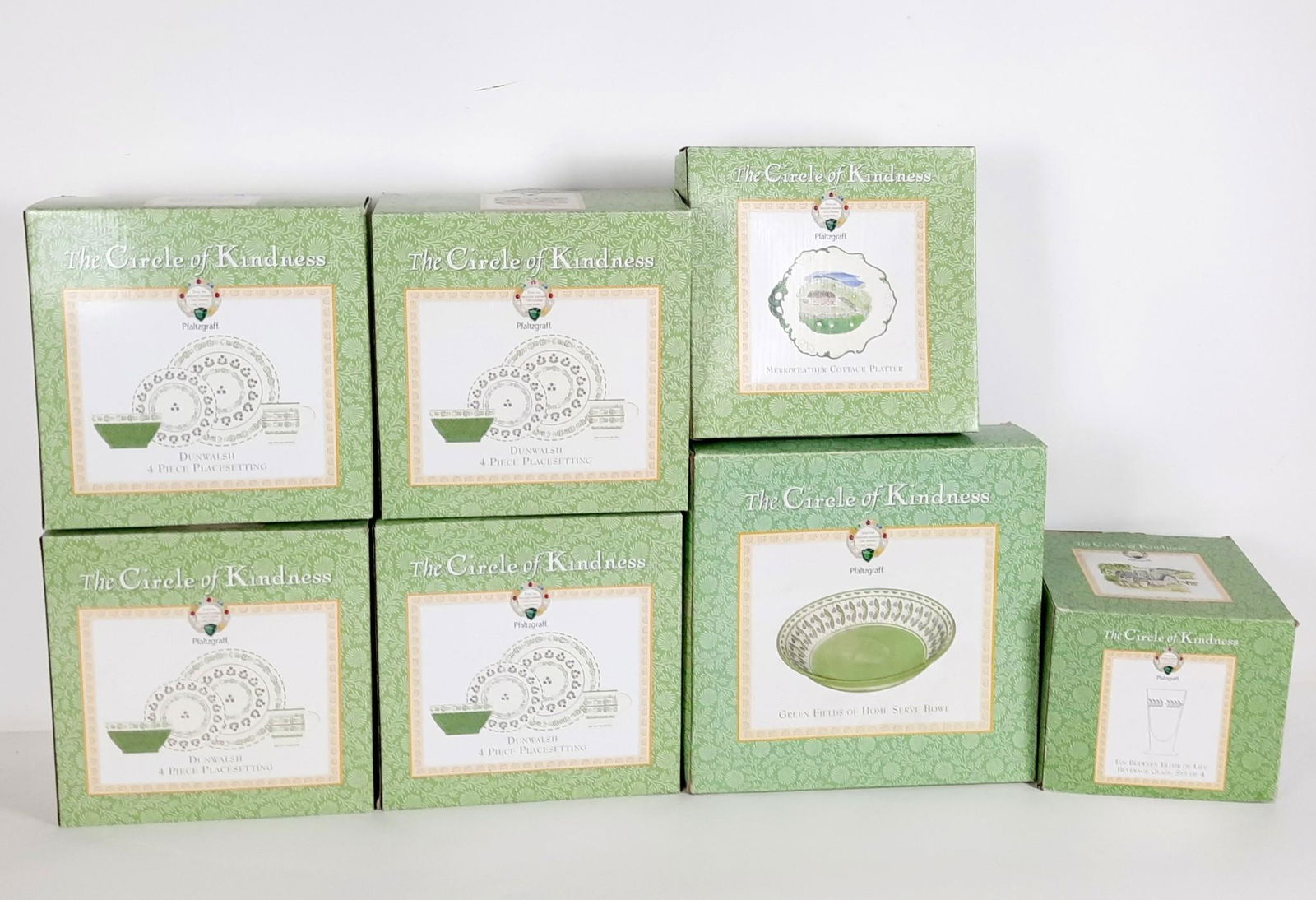 22 Pcs Pfaltzgraff "The Circle of Kindness" Dinner and Servingware (1 of 3)