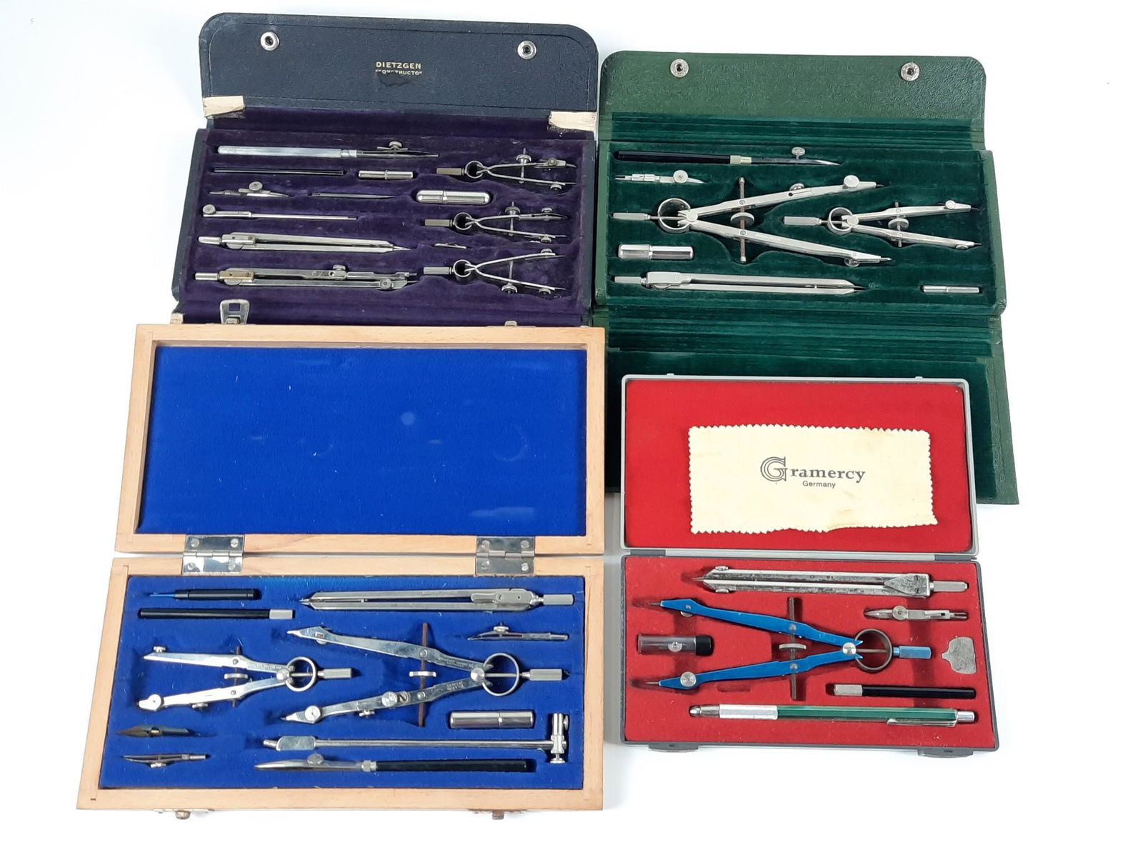4 Drafting Tool Sets incl Dietzgen (1 of 7)
